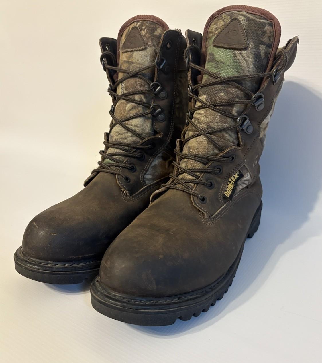 Rocky Boots Gore-tex Ranger 600g Thinsulate Camo Leather Work boots, size 9M
