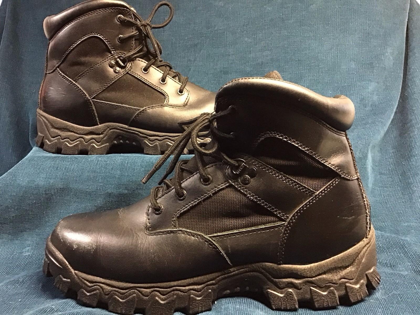 ROCKY Men’s Boots: Alpha Force Work Tactical SZ 12 2167 6” Black Waterproof USED