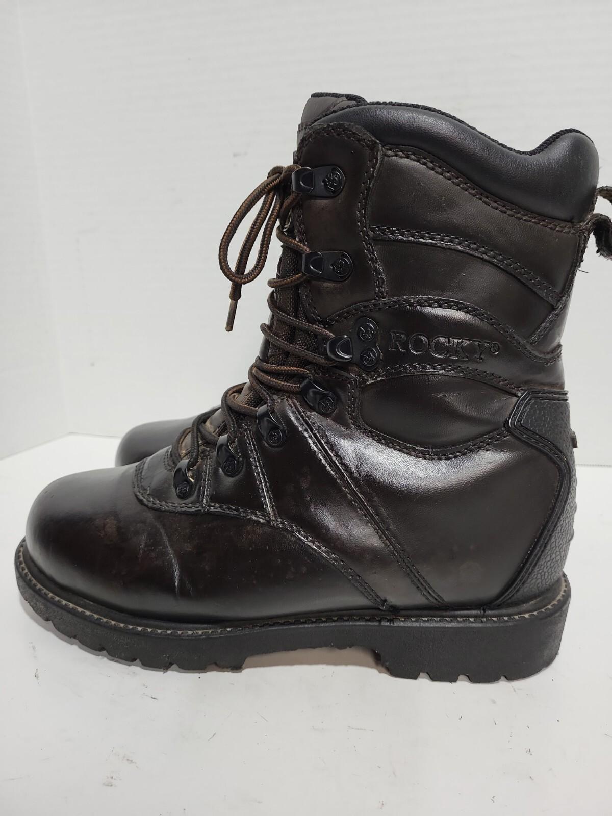 ROCKY THINSULATE 600GRAM BLACK WORK HUNTING HIKING MENS 6 BOOTS