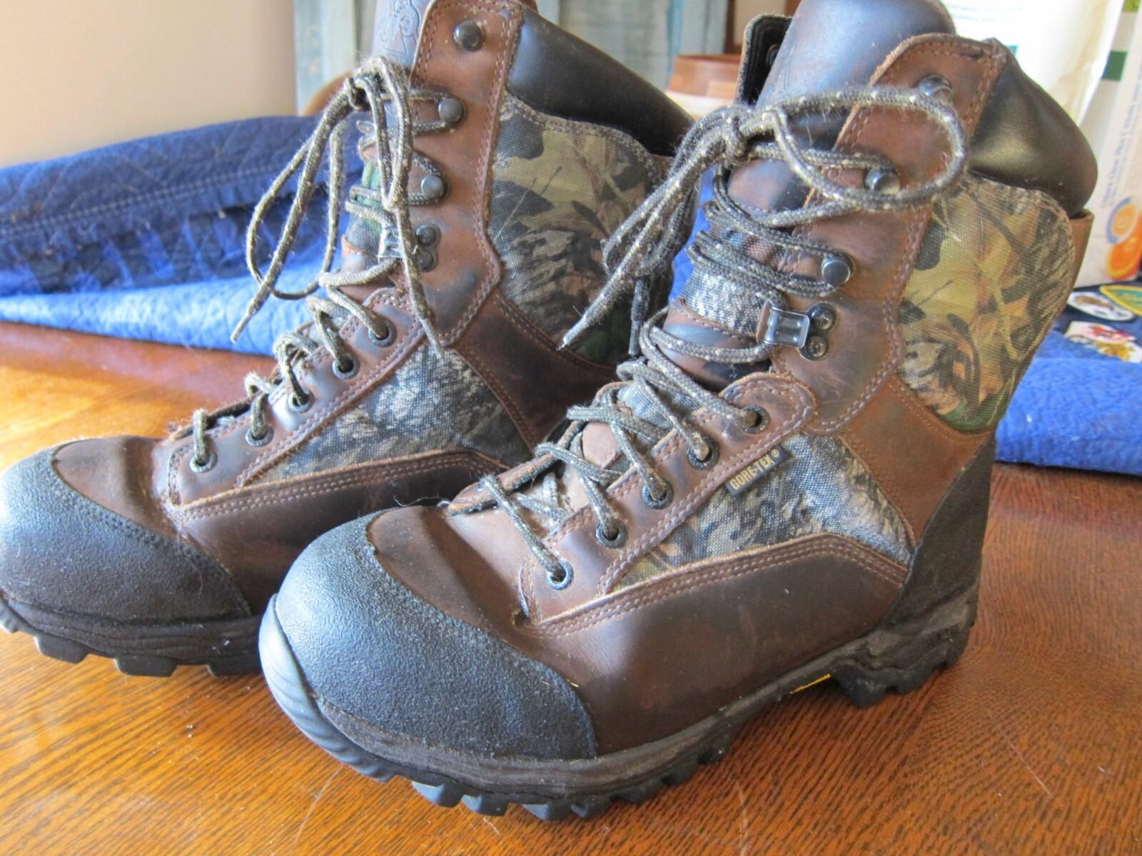 Used Rocky PRO Stalker Hunter Thinsulate Insulated Leather Boots Gore-Tex 9 Wide