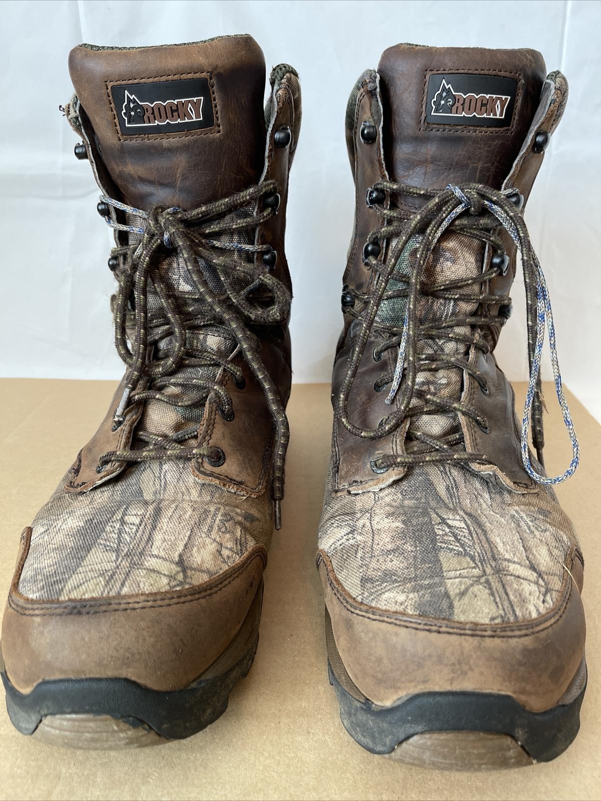 Rocky Men’s  9” Retraction 800g Waterproof Hunting Boots 12M pre-Owned