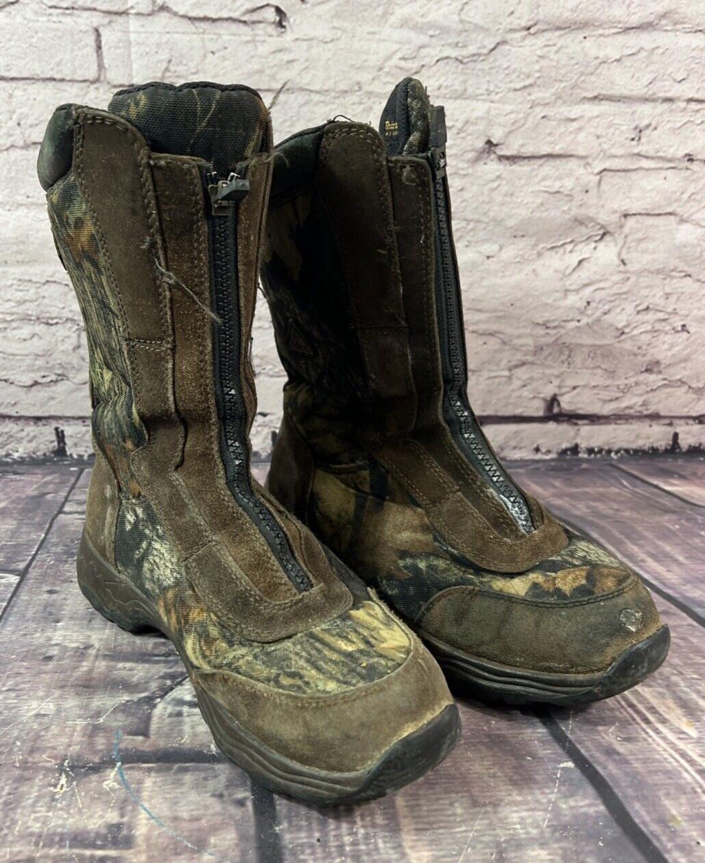 Rocky Pro-light Thinsulate Waterproof Camouflage Camo Zip Up Boots Size 5M