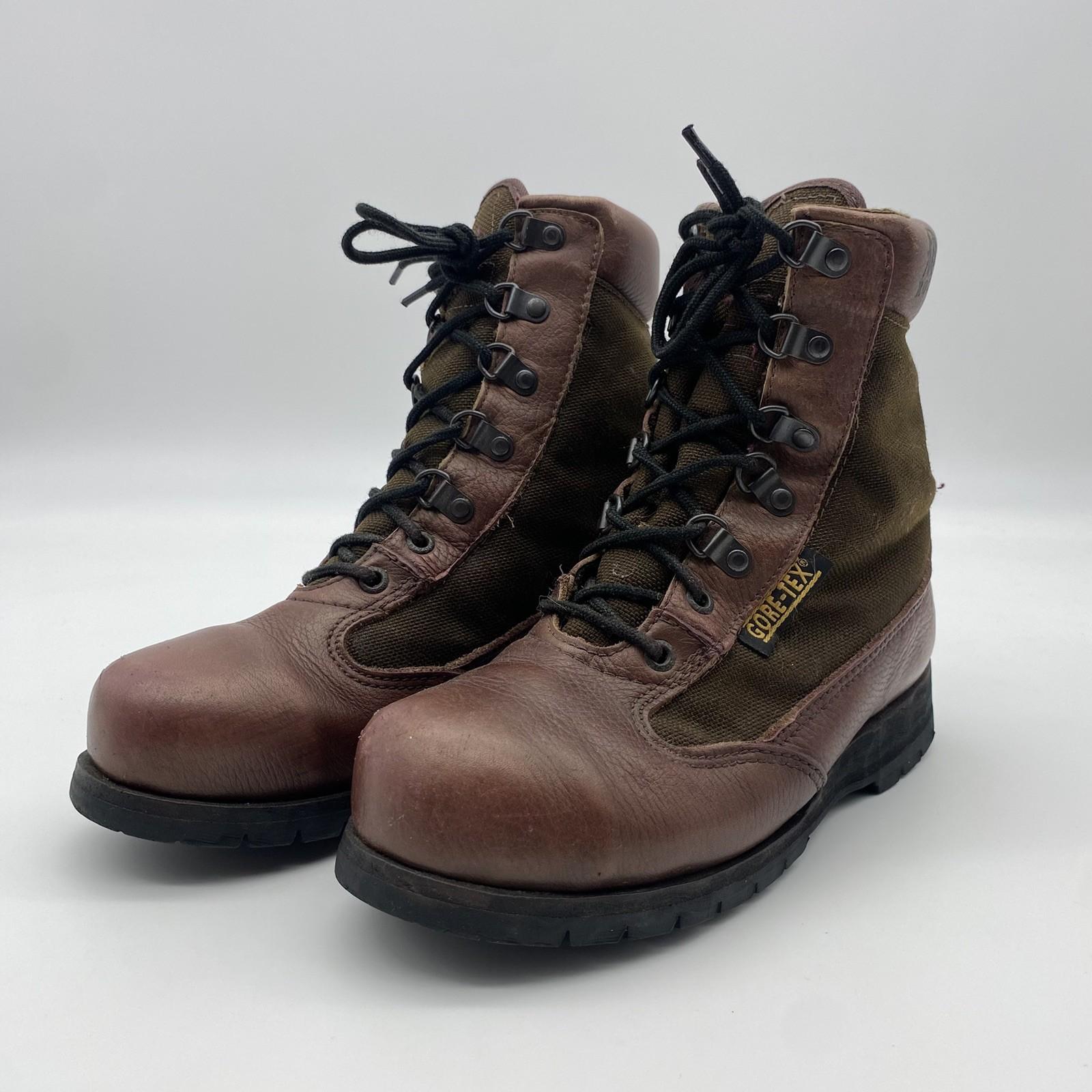 VTG ROCKY GORE-TEX MENS LEATHER WATERPROOF DUCK HUNTING BOOTS 600G SZ 7 M BROWN