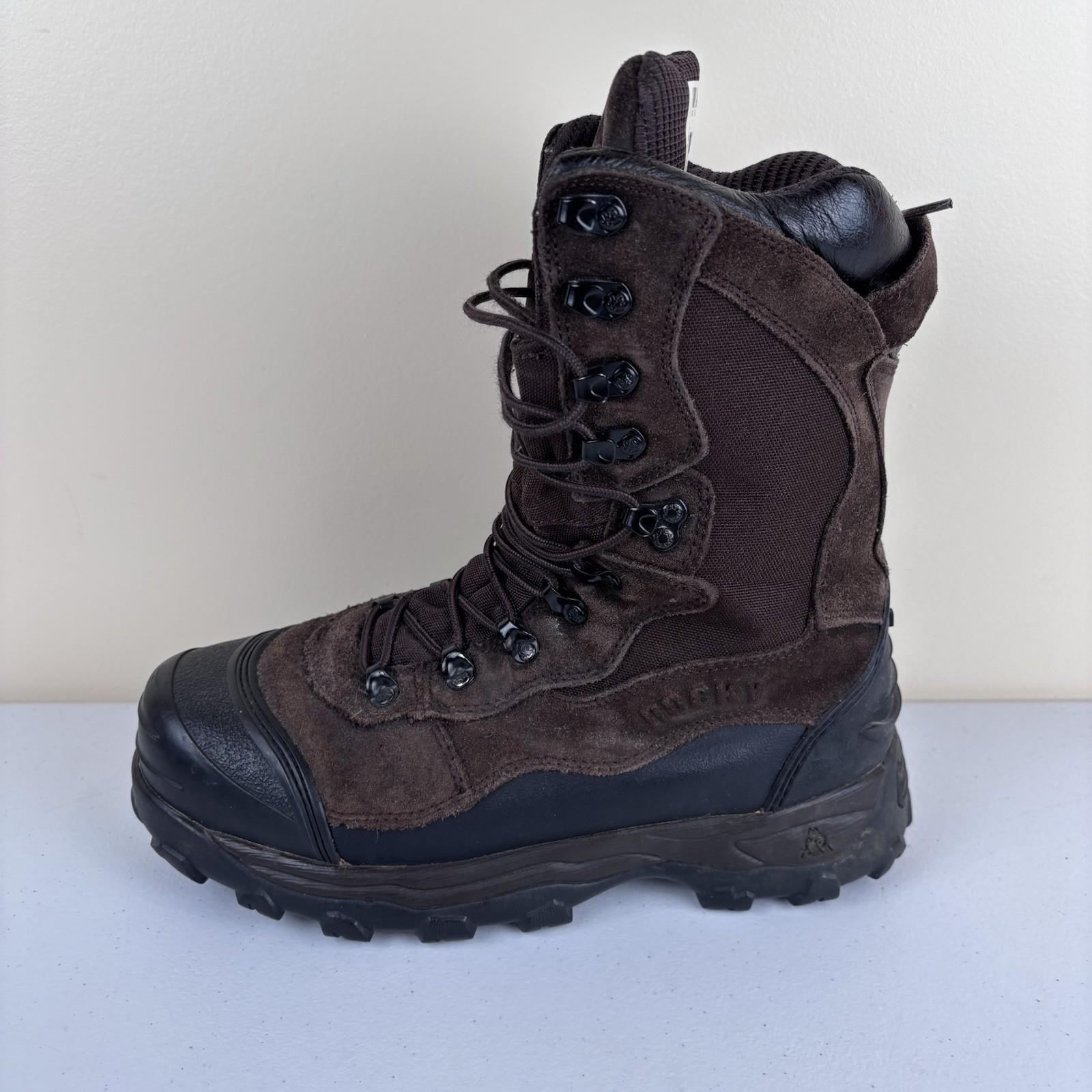 Rocky Boots Mens 9 Blizzard Stalker 1200Gram Thinsulate Hunting Boot 7454 Brown