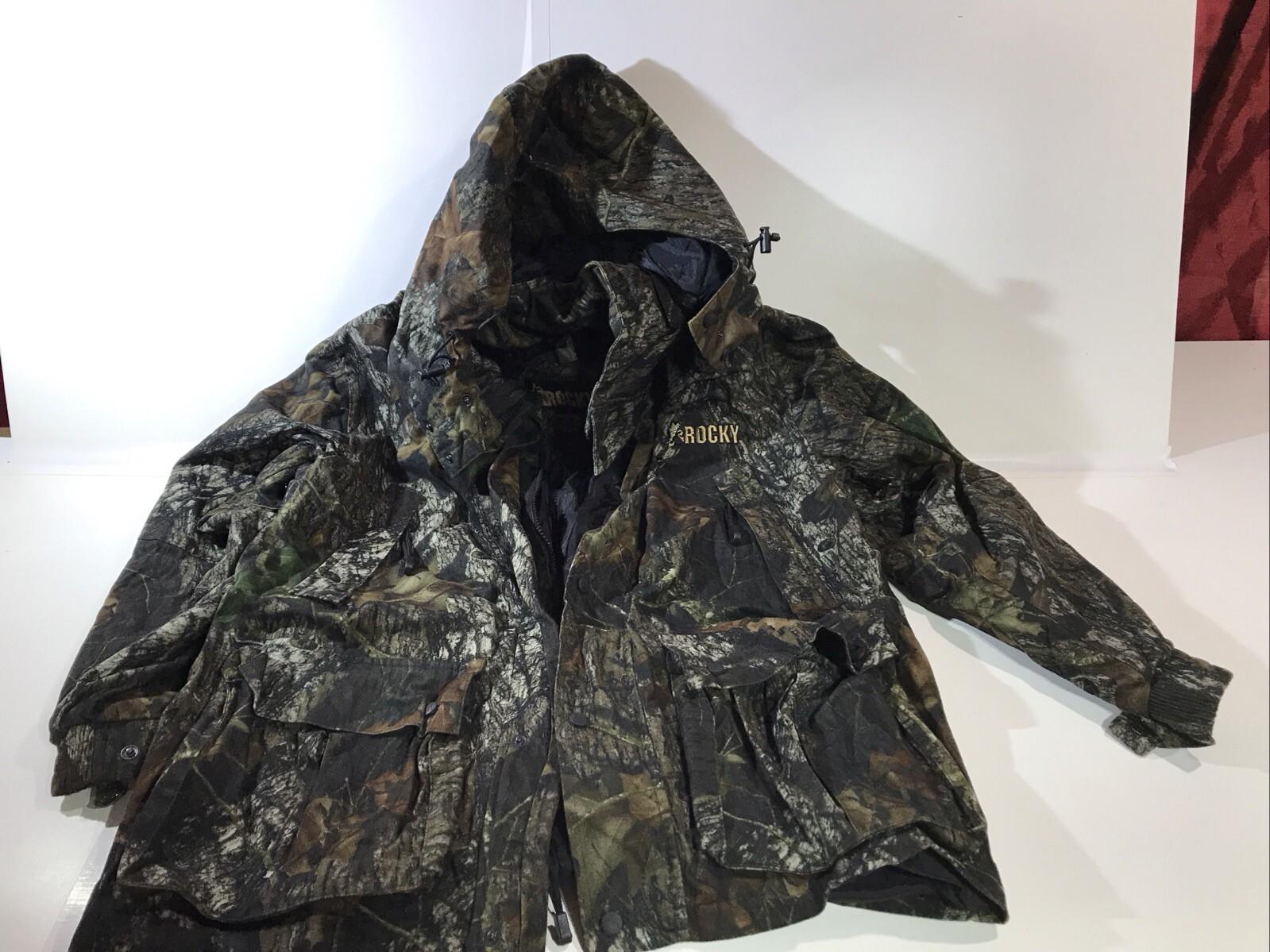 Rocky ProHunter Men’s Large Parka With Reversible Insert Camo & Black