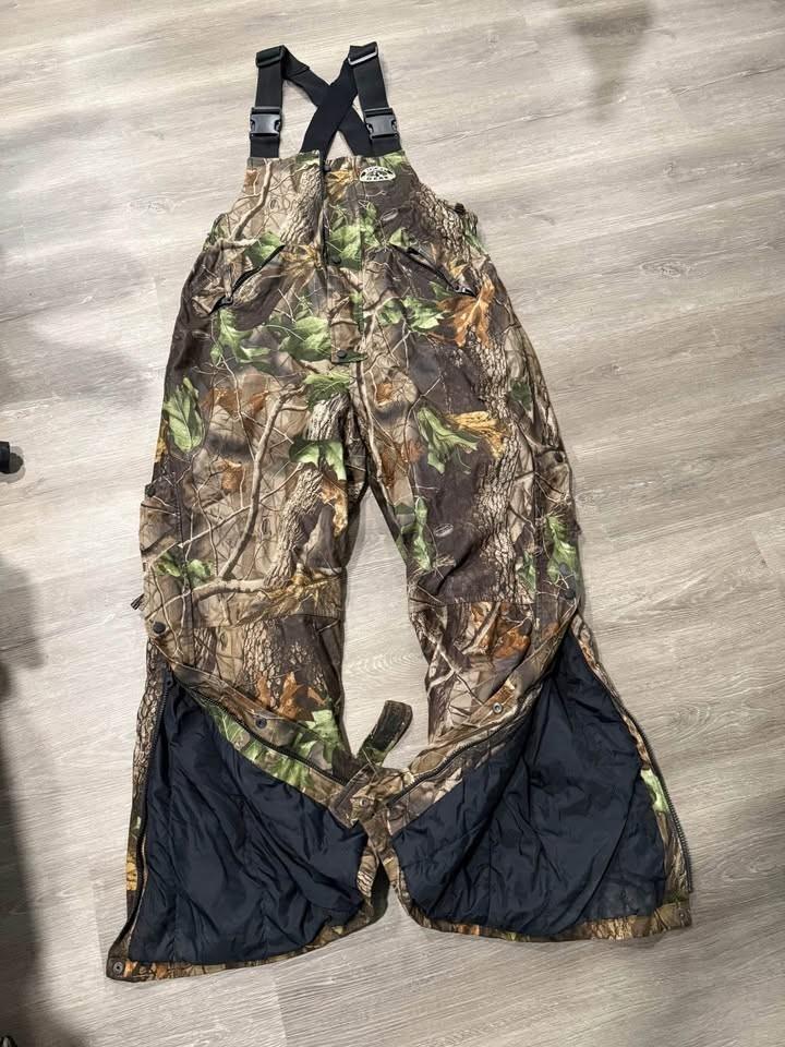 Rocky Mens Prohunter Bib Realtree Edge 100% Cotton Bib Overall