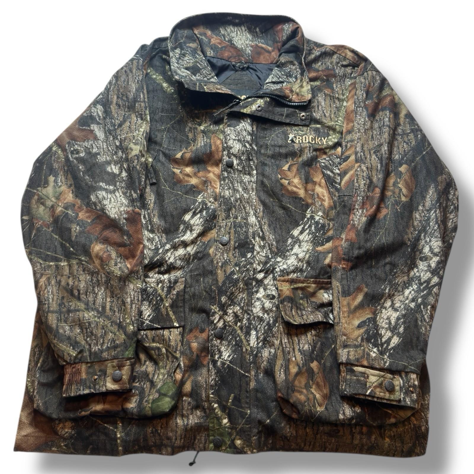 Rocky Mens Size XL Camo Full Zip Utility Jacket Insulated Realtree Hunting