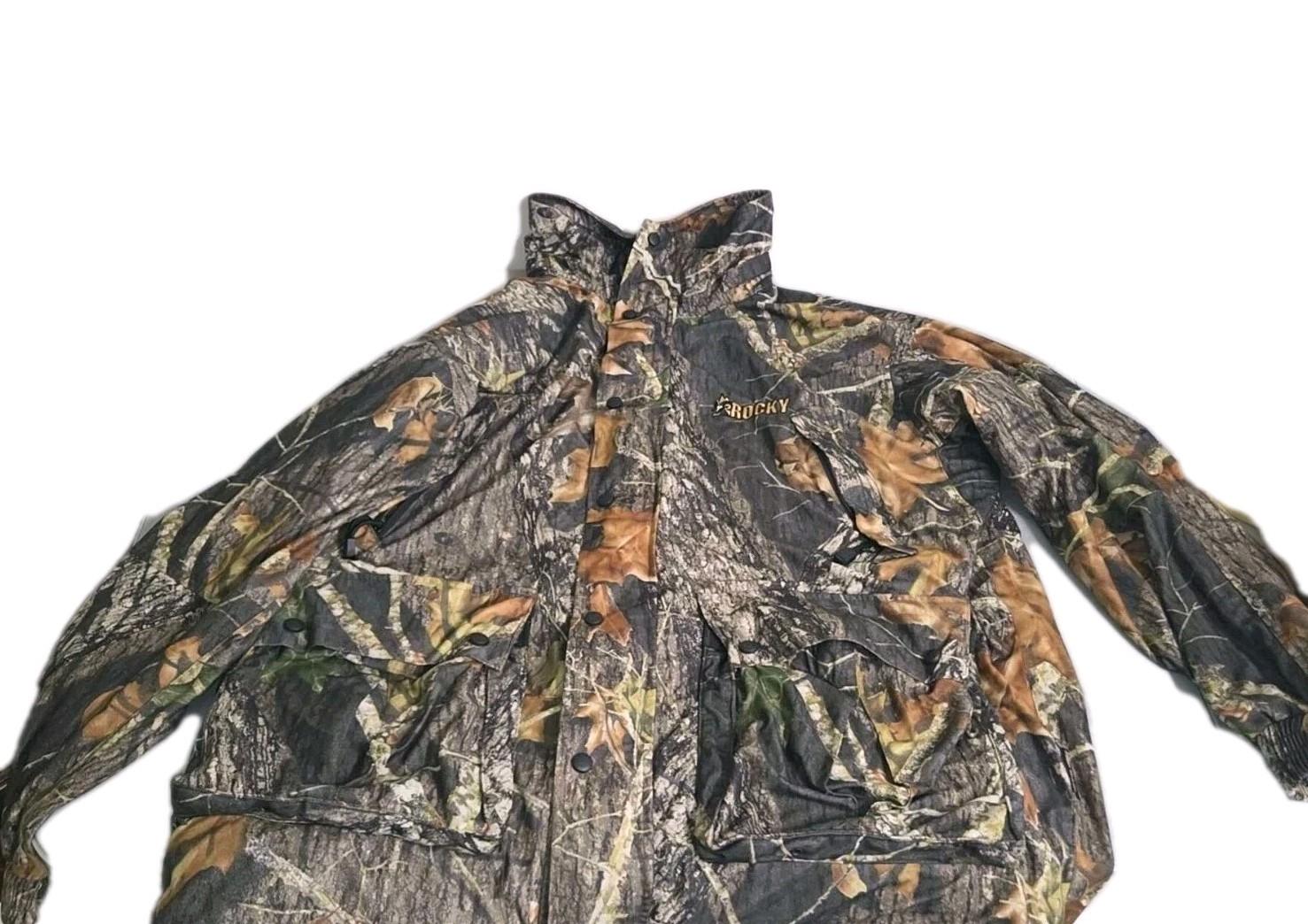 Men’s Rocky Camo Hunting Waterproof ProHunter Gear Scent IQ Jacket, Sz XL