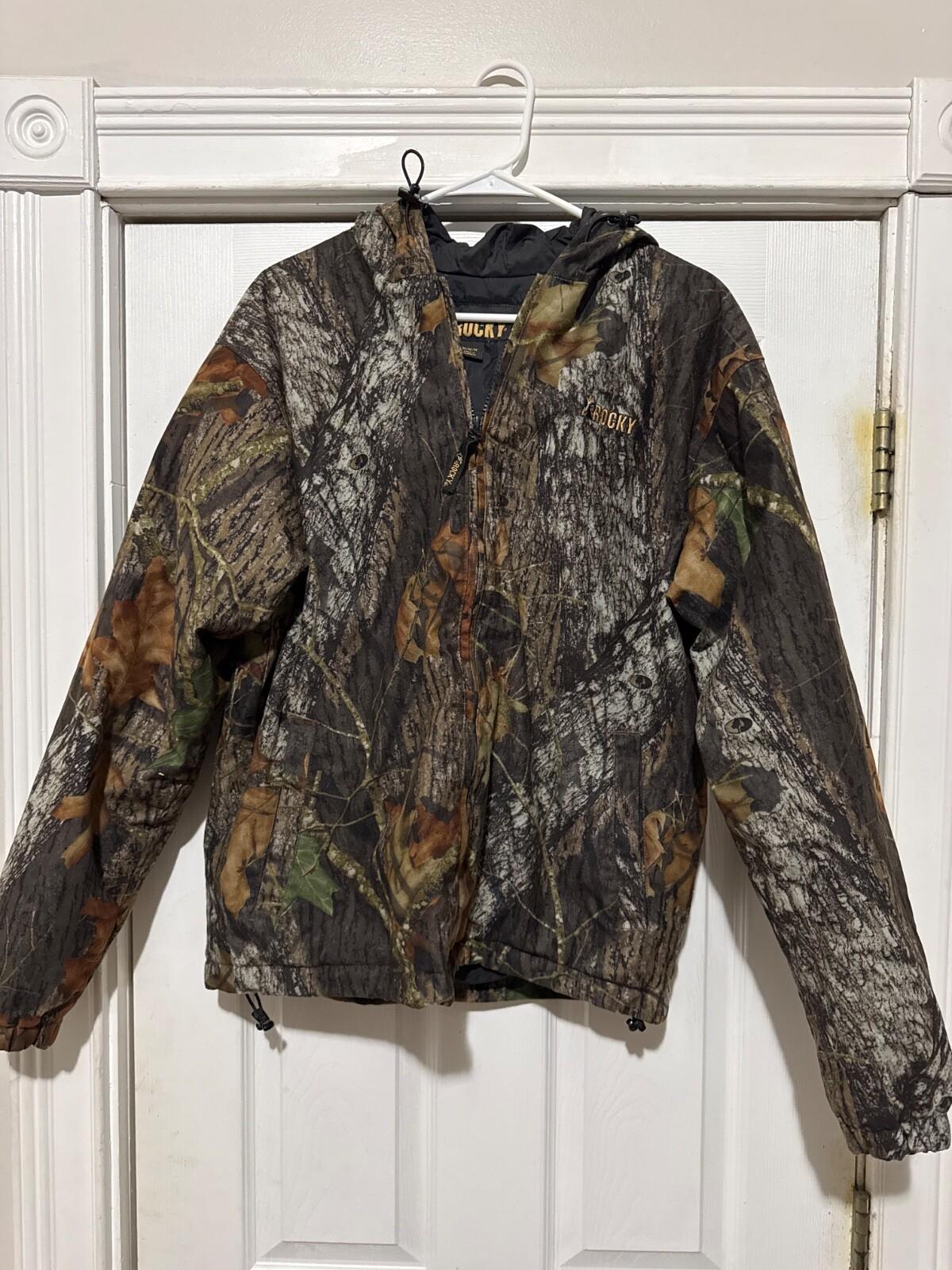 Rocky Mens camo full zipper jacket M Pre Owned Polyester Pre Owned