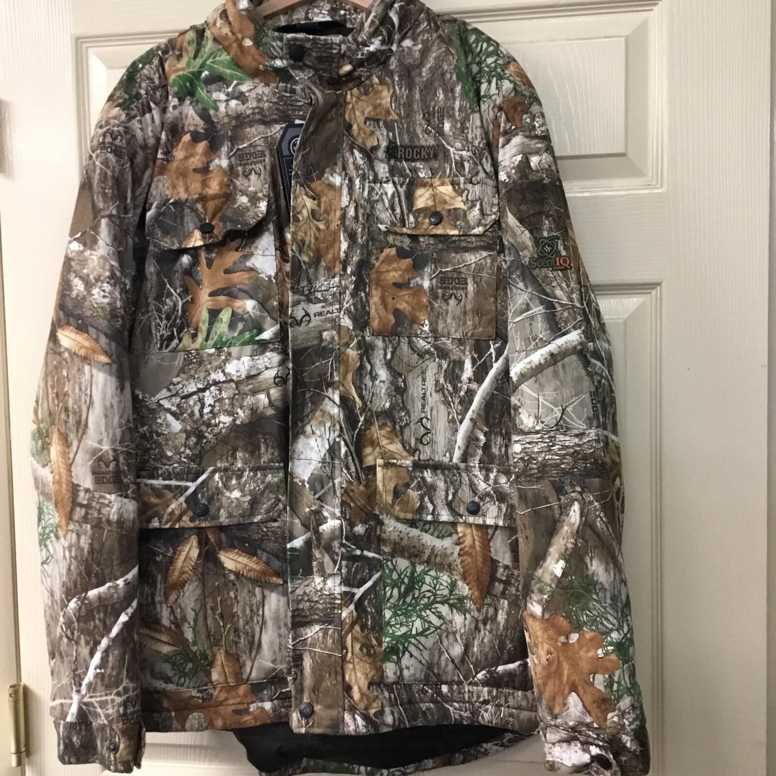New Men’s Rocky HW00231 Realtree Edge Stratum Mid-Season Hooded Chore Coat XL