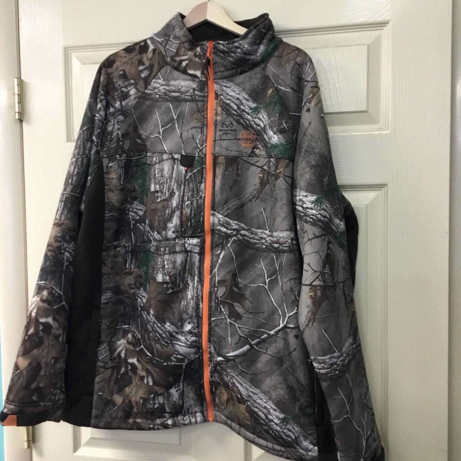 New Men’s Rocky 600378 Realtree Xtra Camo Athletic Mobility Softshell Jacket 2XL