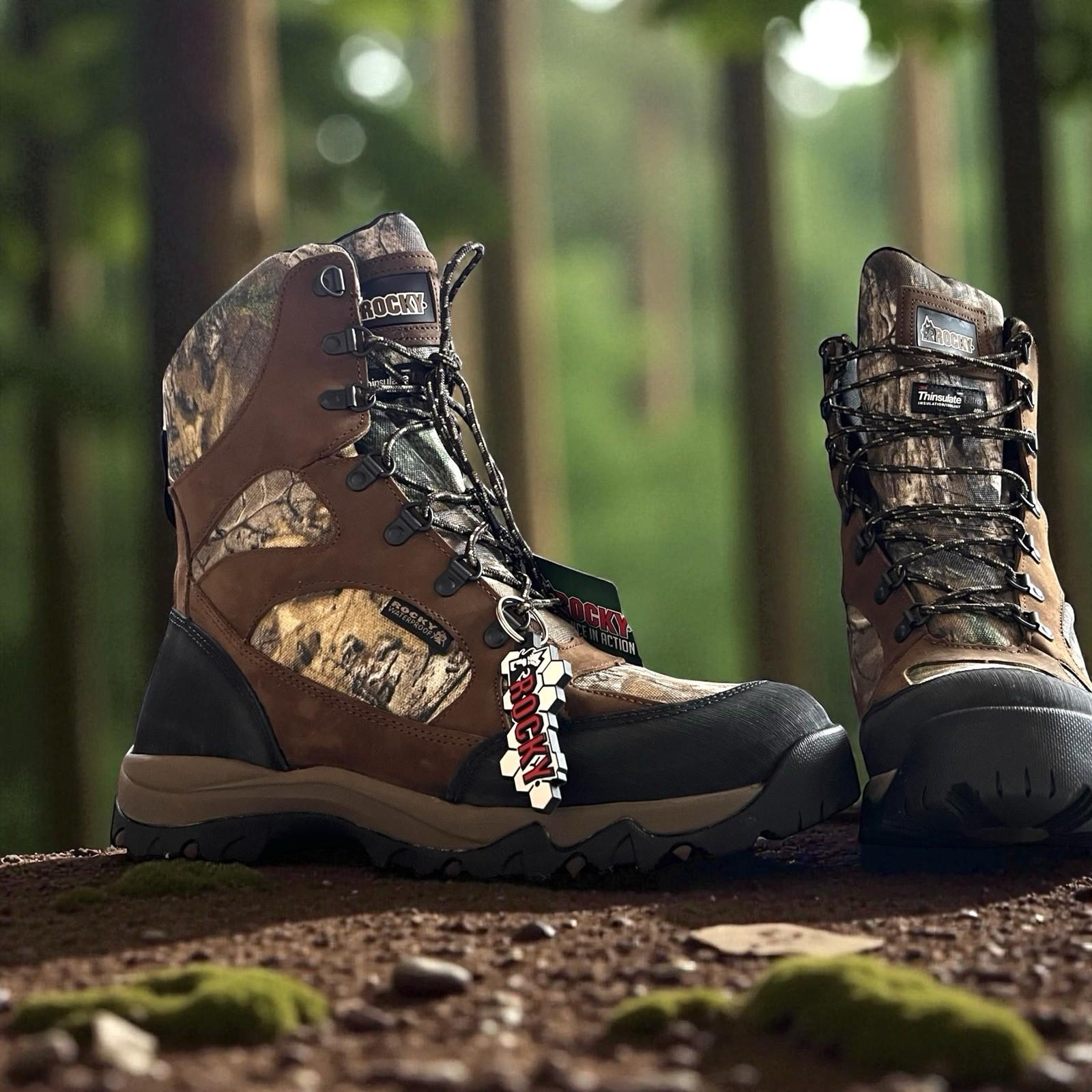 Rocky Men’s Size 11 Hunting Boots 400g Insulted  Camo Real Tree New