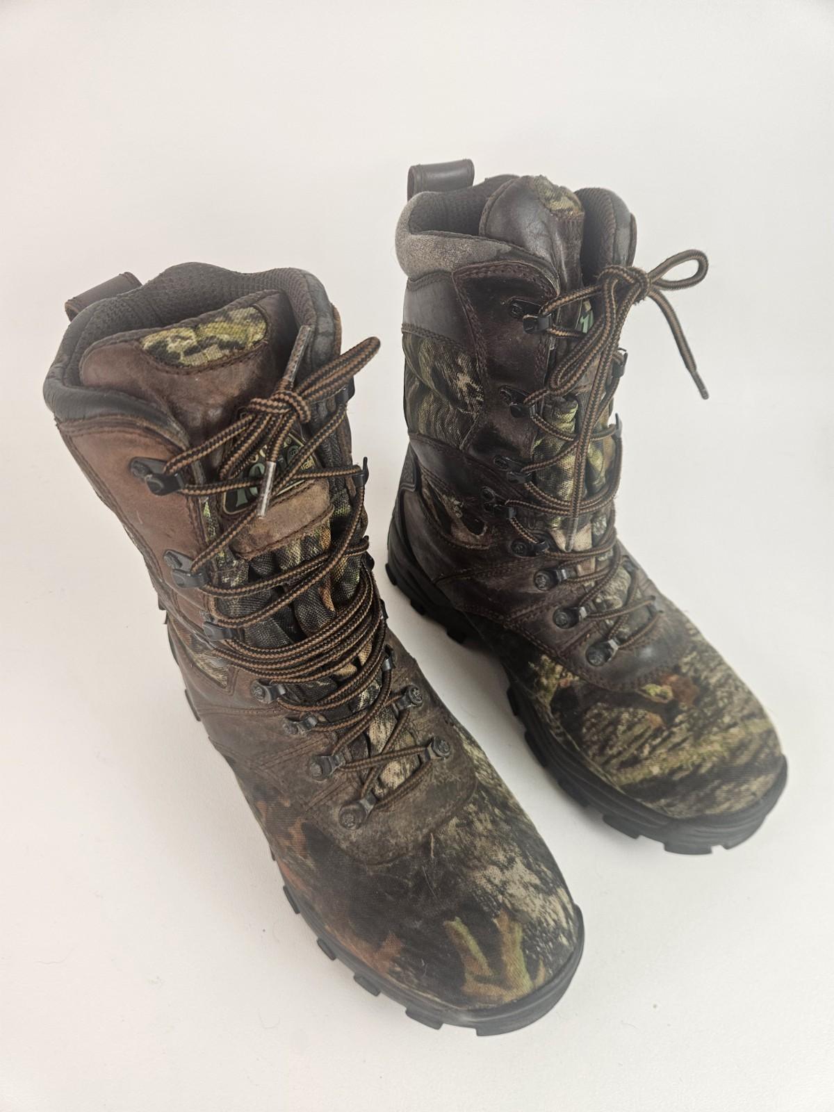 Rocky Utility Hunting Boots Size 8.5 W “Mossy Oak” 1000 Thinsulate #7481