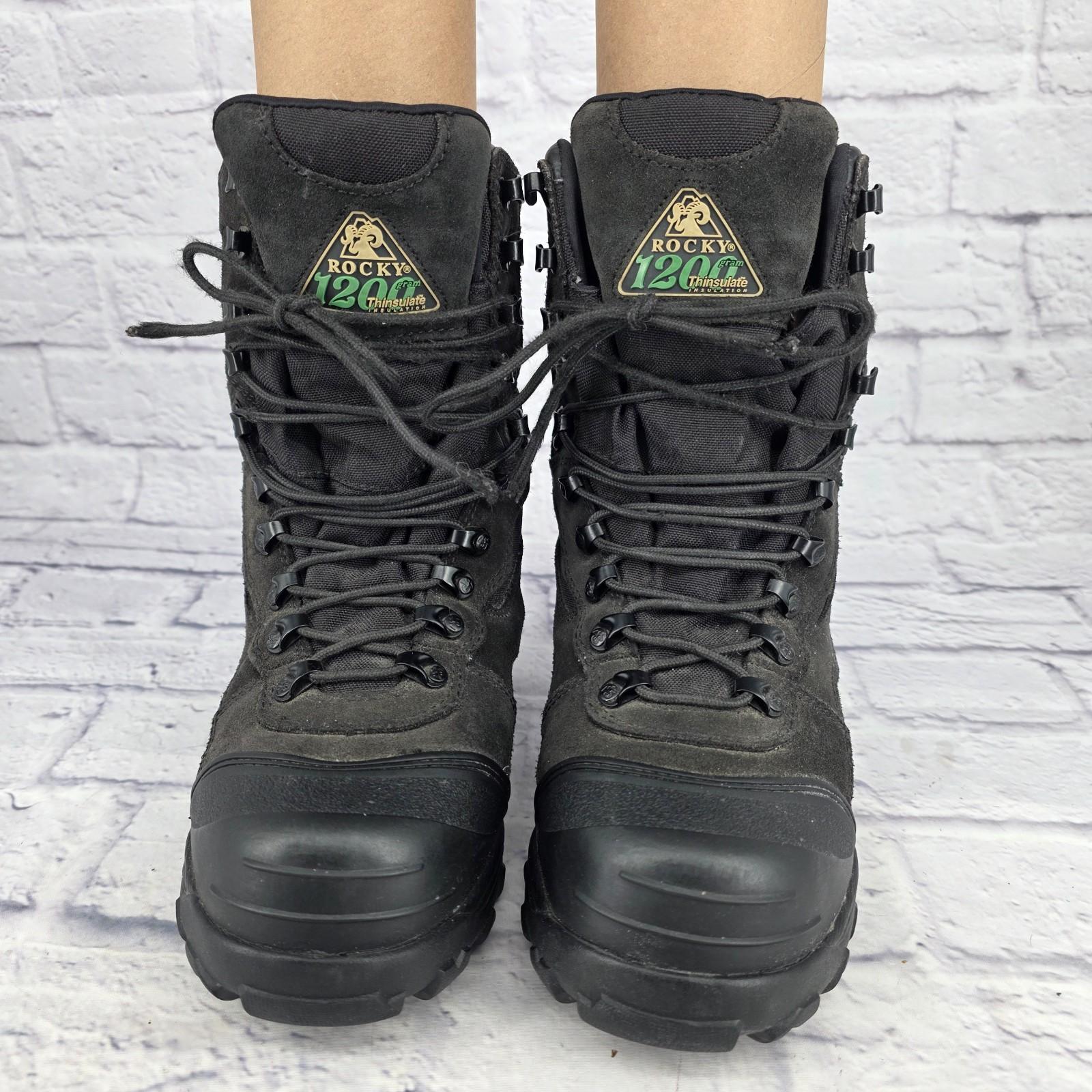 Rocky BlizzardStalker Women 6 Black 1200G Thinsulate Waterproof Winter Boot 4465