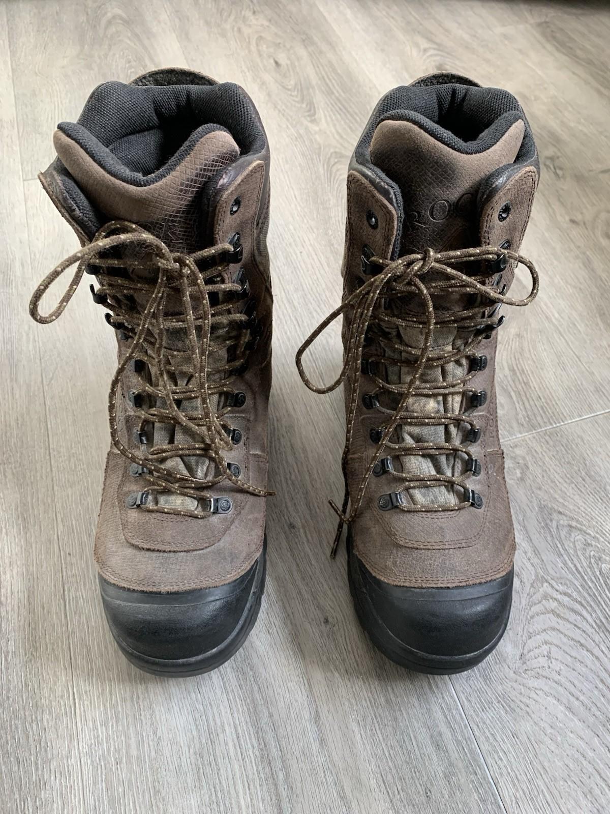 Rocky Waterproof Hunting Boots Size 8 Thinsulate 1000g Brown Leather Insulated