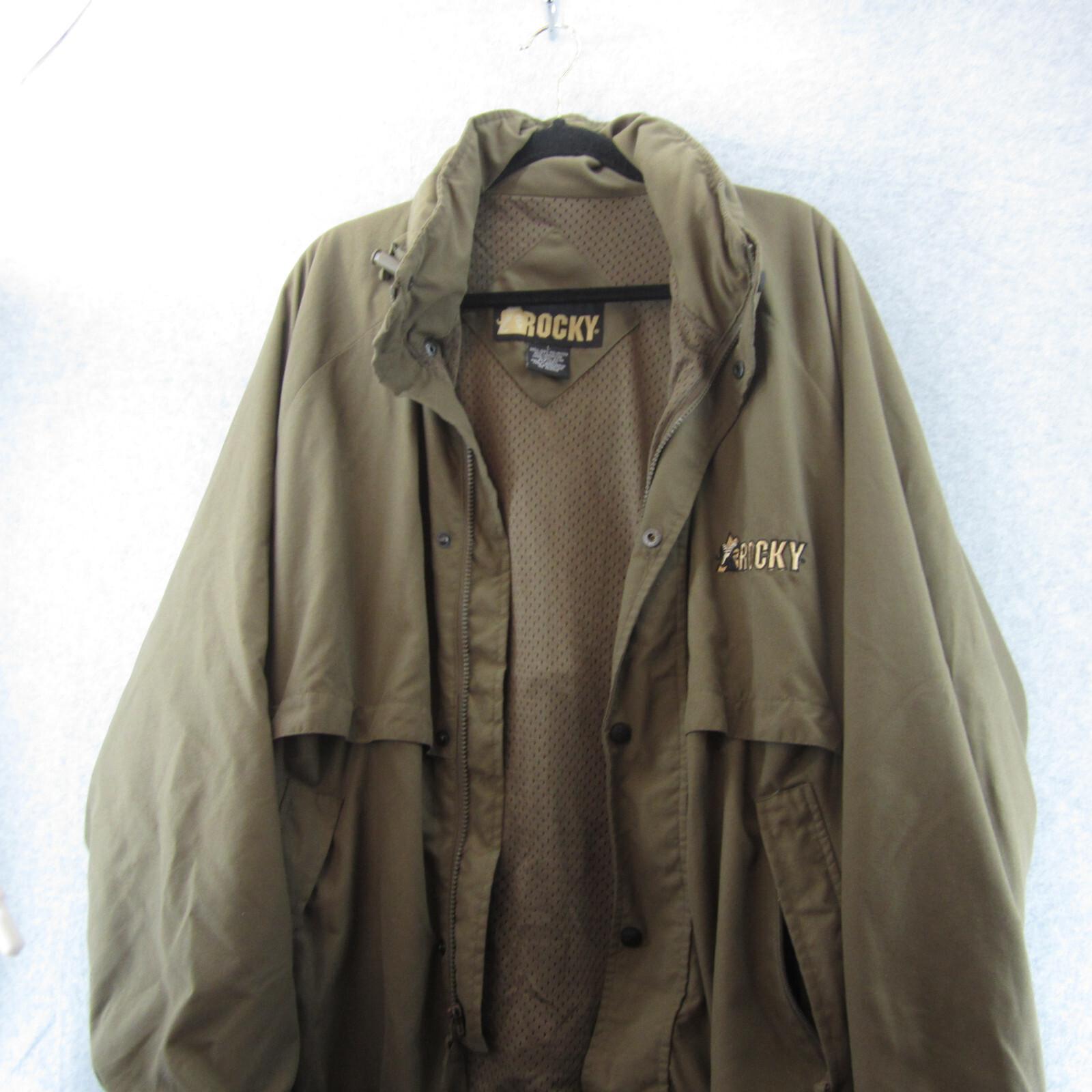 Rocky Prohunter Jacket Mens Large Olive Green Hooded Hunting Coat