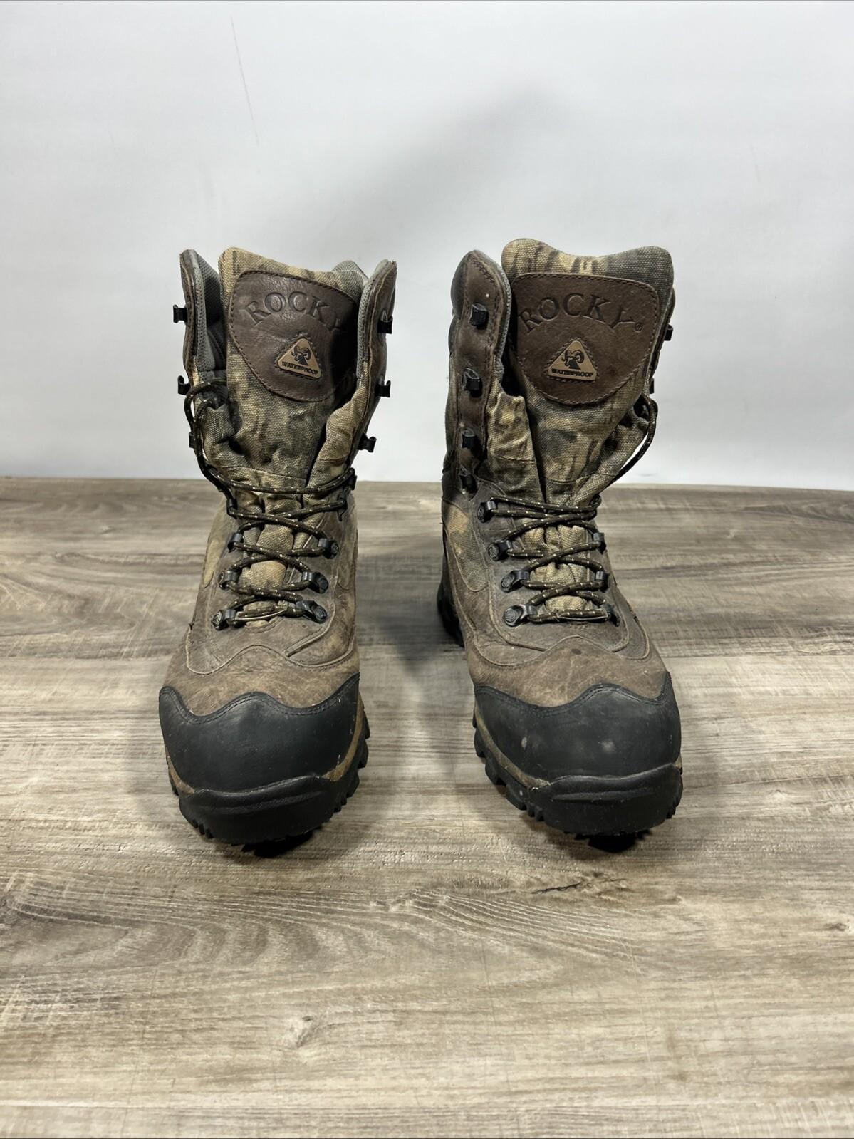 Rocky Boots 7431 Size 8W Outdoor Hunting Camo Gore Tex 800 Grams Thinsulate