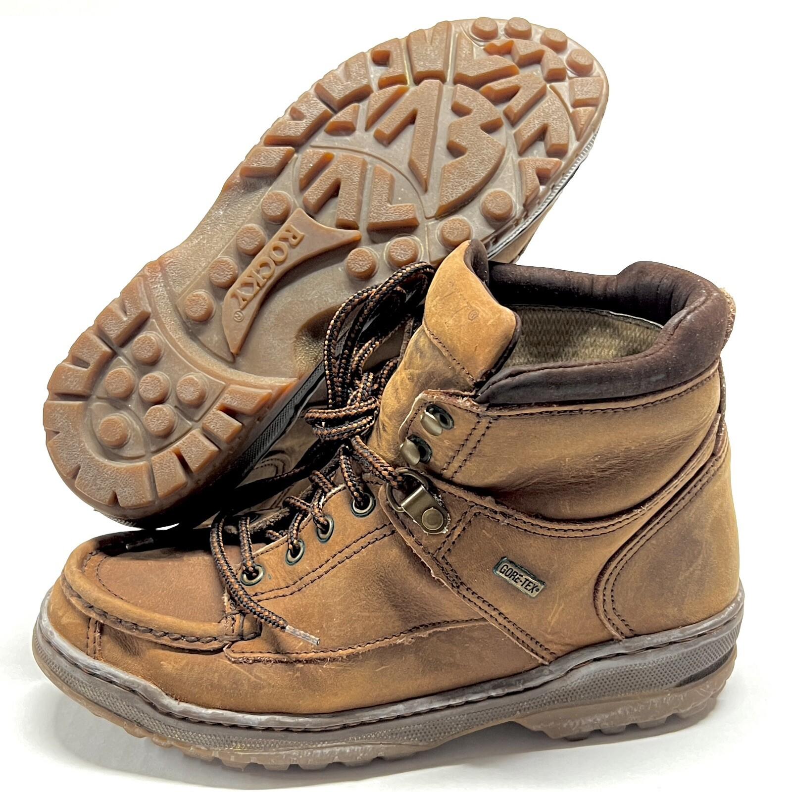 Rocky Tuff Terrainer Boots Weathered Oak Womens Sz 7 Gore-Tex USA 1480 60828 344