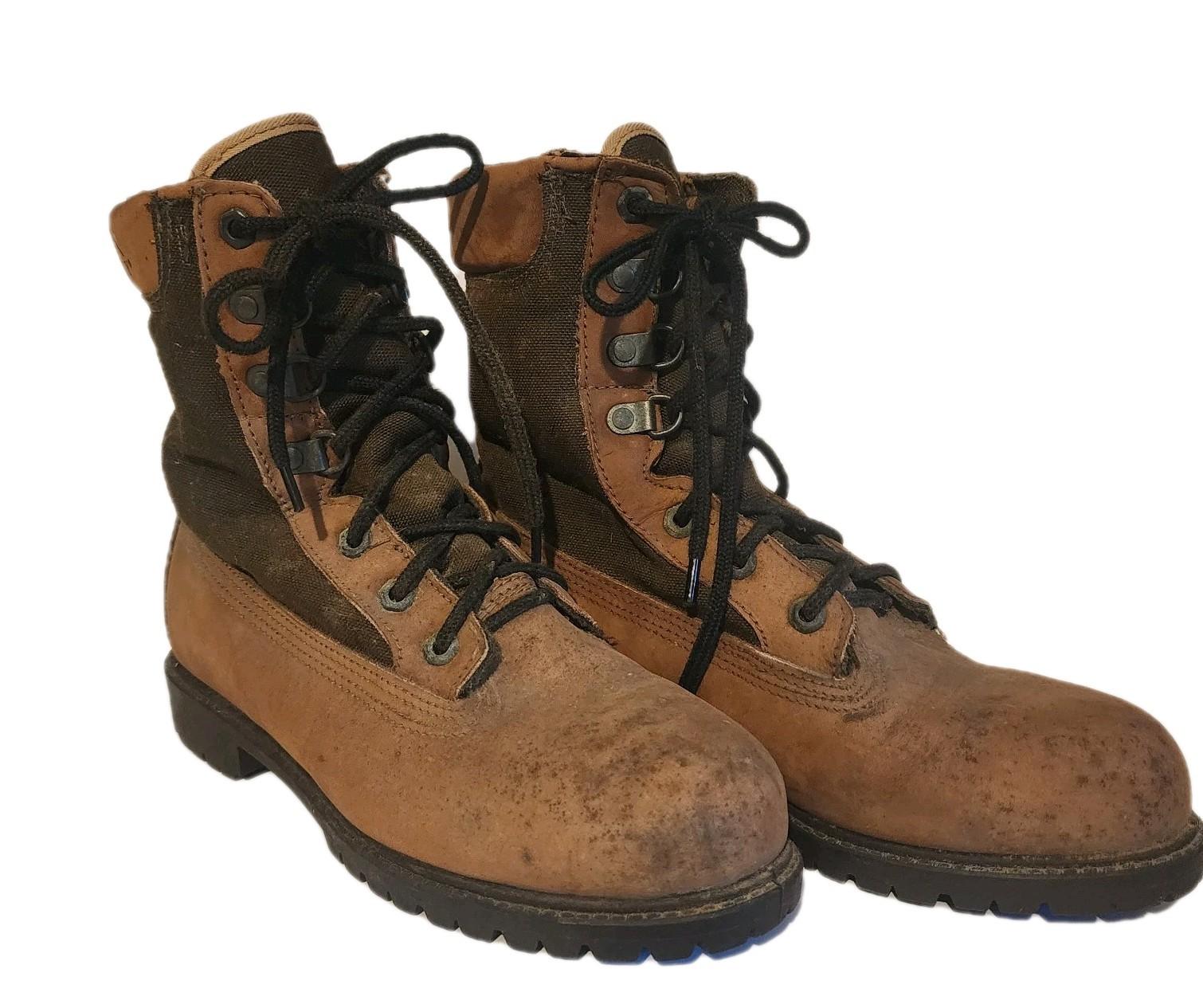 ROCKY BOOTS RB825 WOMENS SIZE 8M HIKING HUNTING BROWN LEATHER MADE IN USA