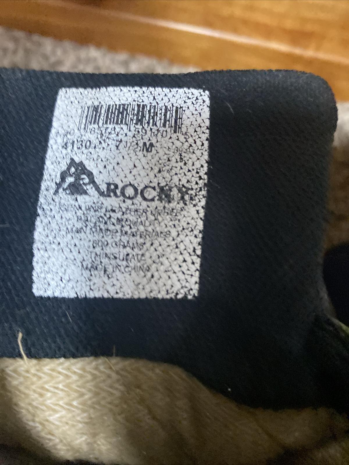 Women’s Rocky Boots Size 7.5  Preowned Good Condition Thinsulate 800 Gram