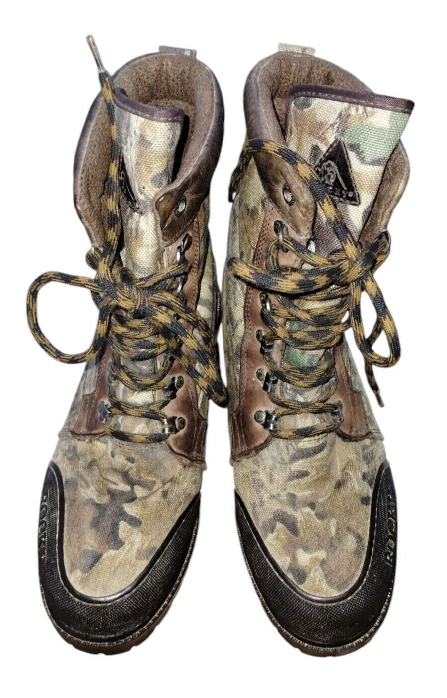 ROCKY BEAR PAW Boots 1000 gram Thinsulate 9275 Gore-Tex CAMO/REALTREE Hunting 7M