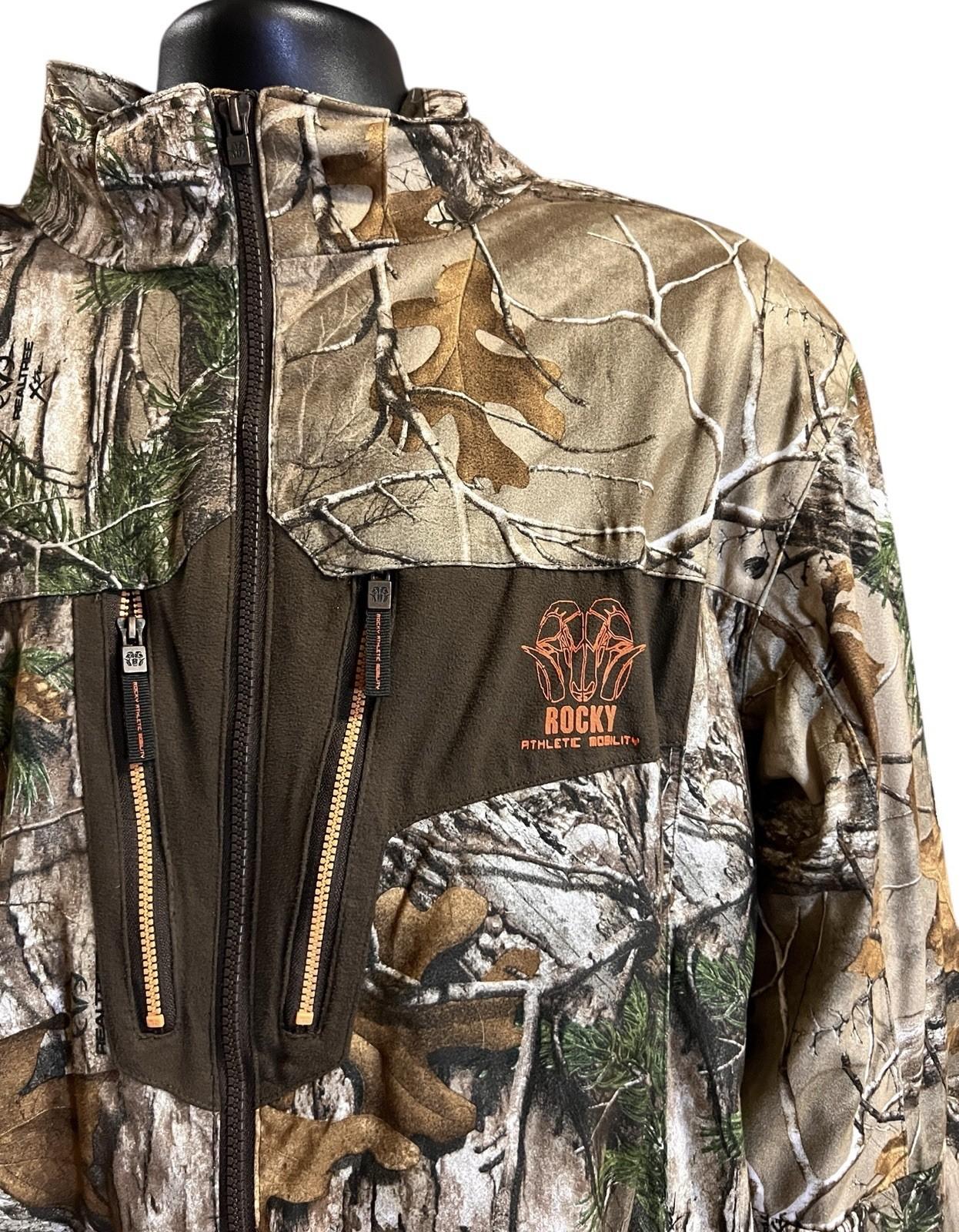 NEW Rocky Scent IQ Camouflage Hunting Hood Jacket Waterproof Large Realtree