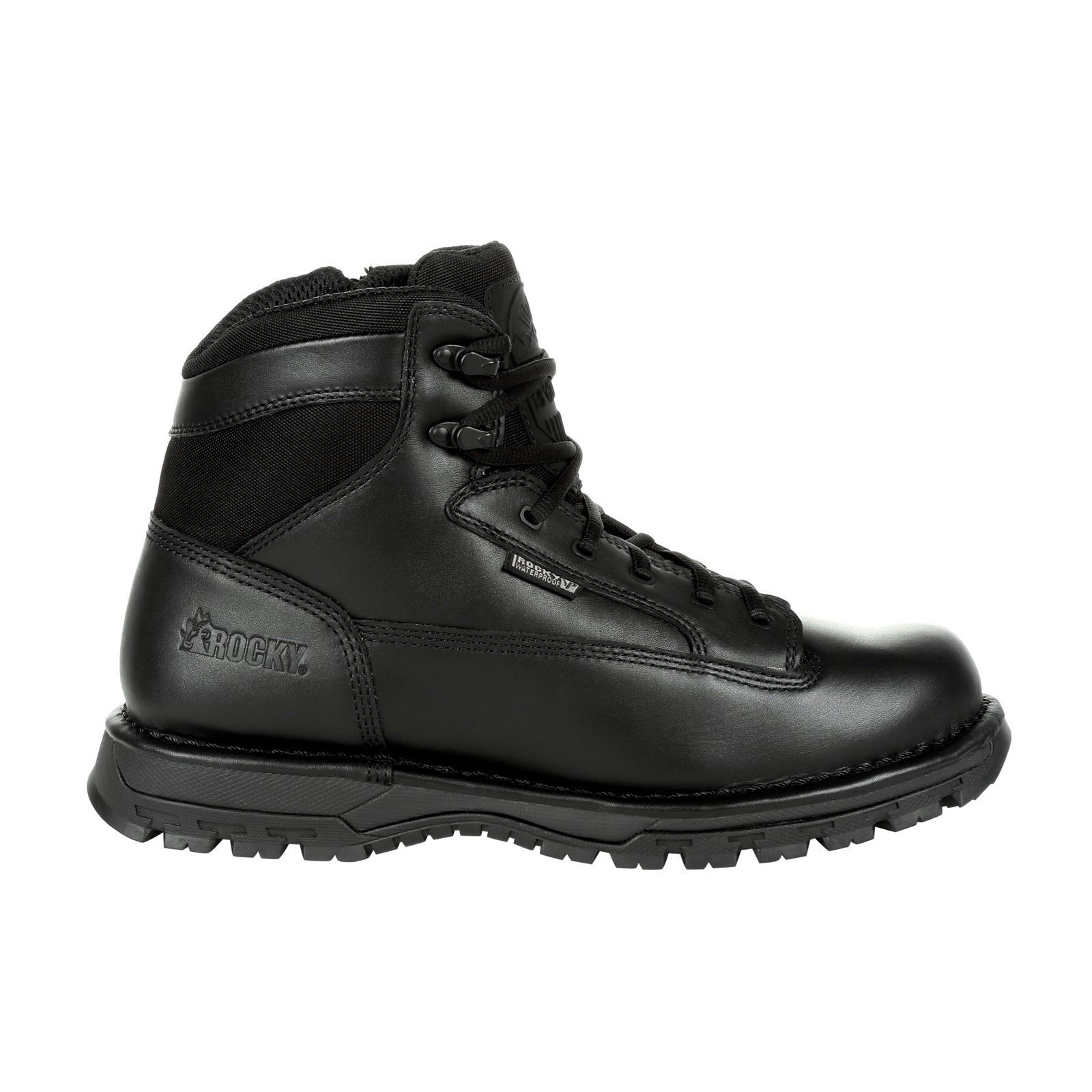 Rocky Portland 6″ Size Zip Waterproof RKD0071 Mens Black Tactical Boots