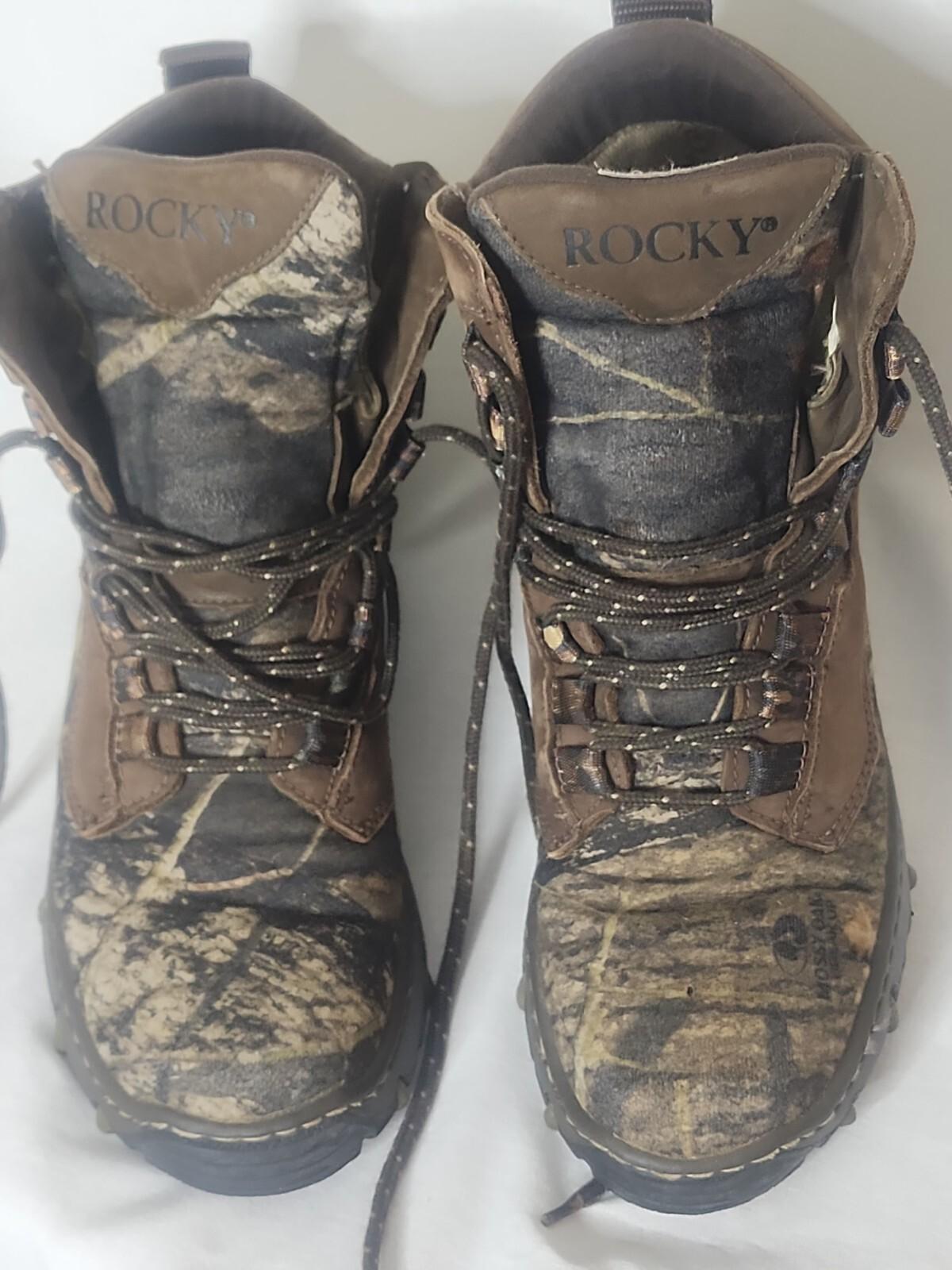 Rocky Goretex Size 8 Boots Camouflage Hunting Waterproof Work Silencer