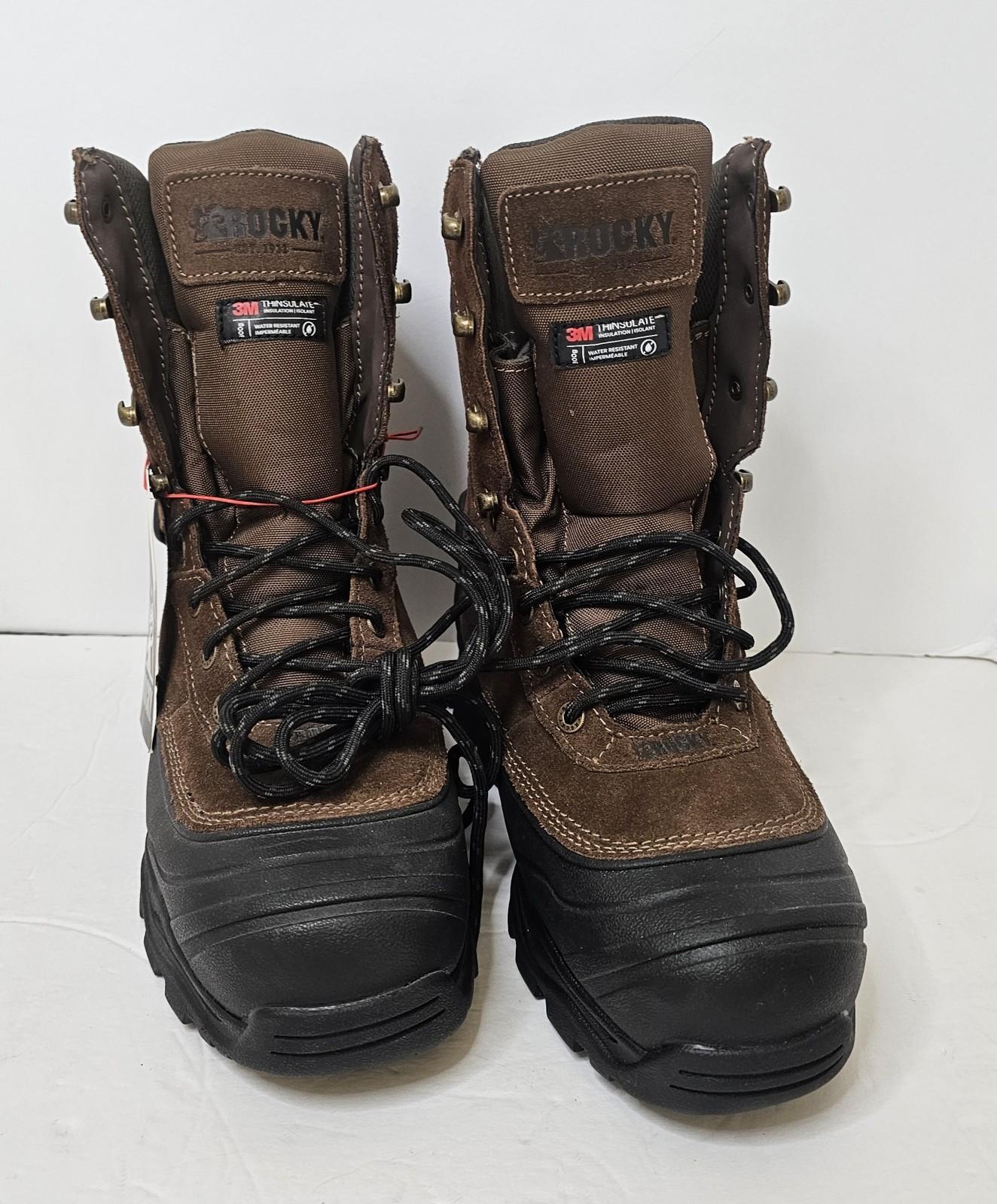 Rocky Men’s Lace Up Hunting VP Brown Boots 8M