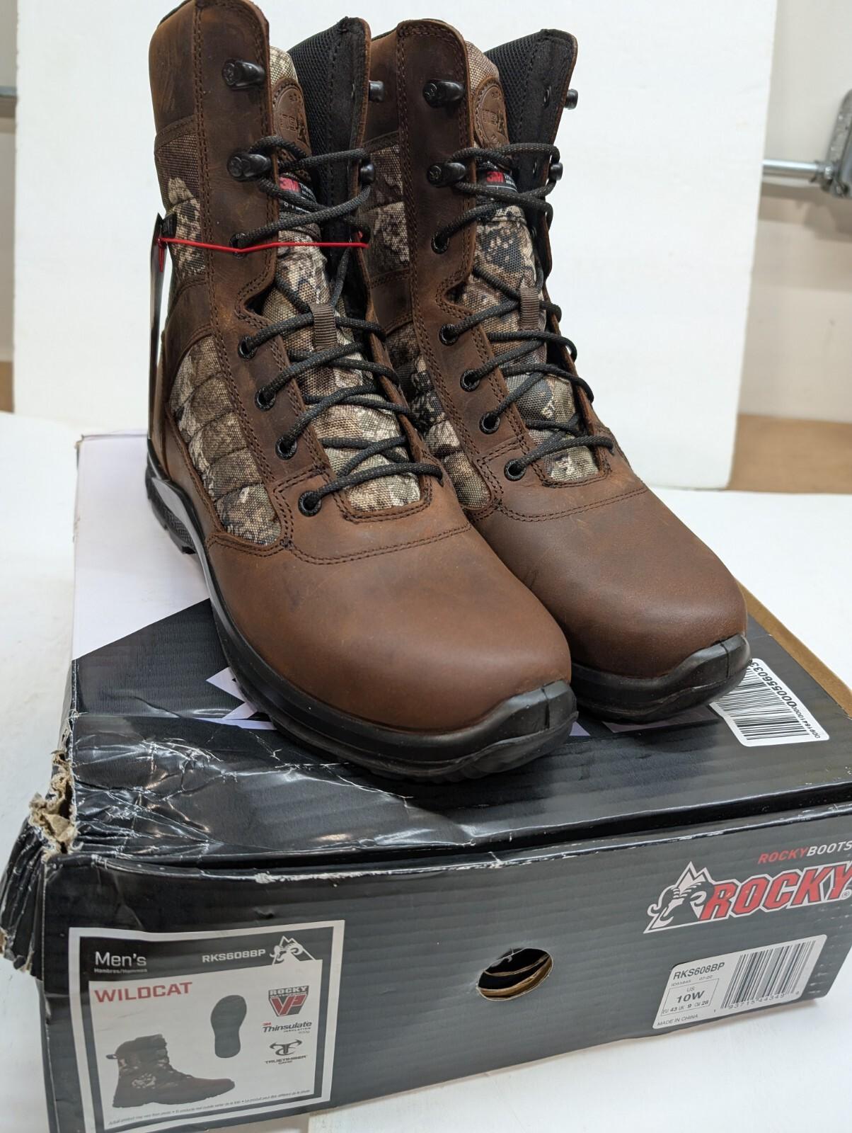 Rocky Wildcat Waterproof Hunting Boots Men’s 10W TrueTimber Camo