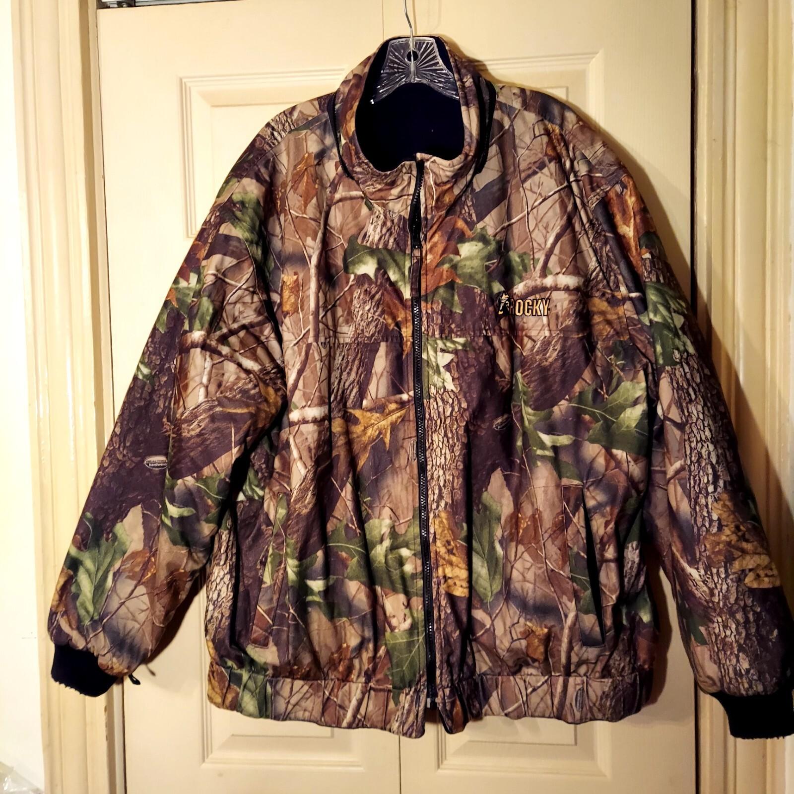 Rocky Pro Hunter Gear REVERSIBLE Jacket Camo and Black Insulated 2xl