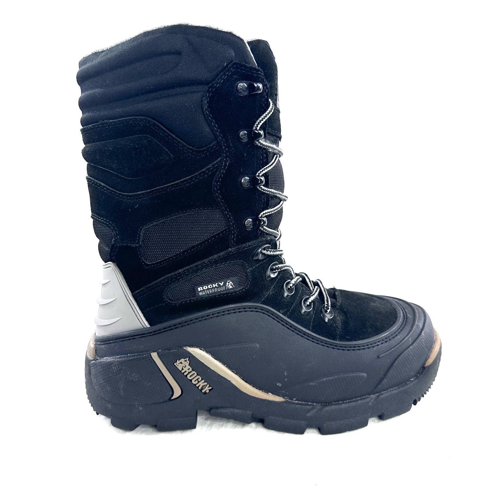 Rocky Blizzard Stalker Women Size 6 Black Suede Boot Waterproof Thinsulate Ultra