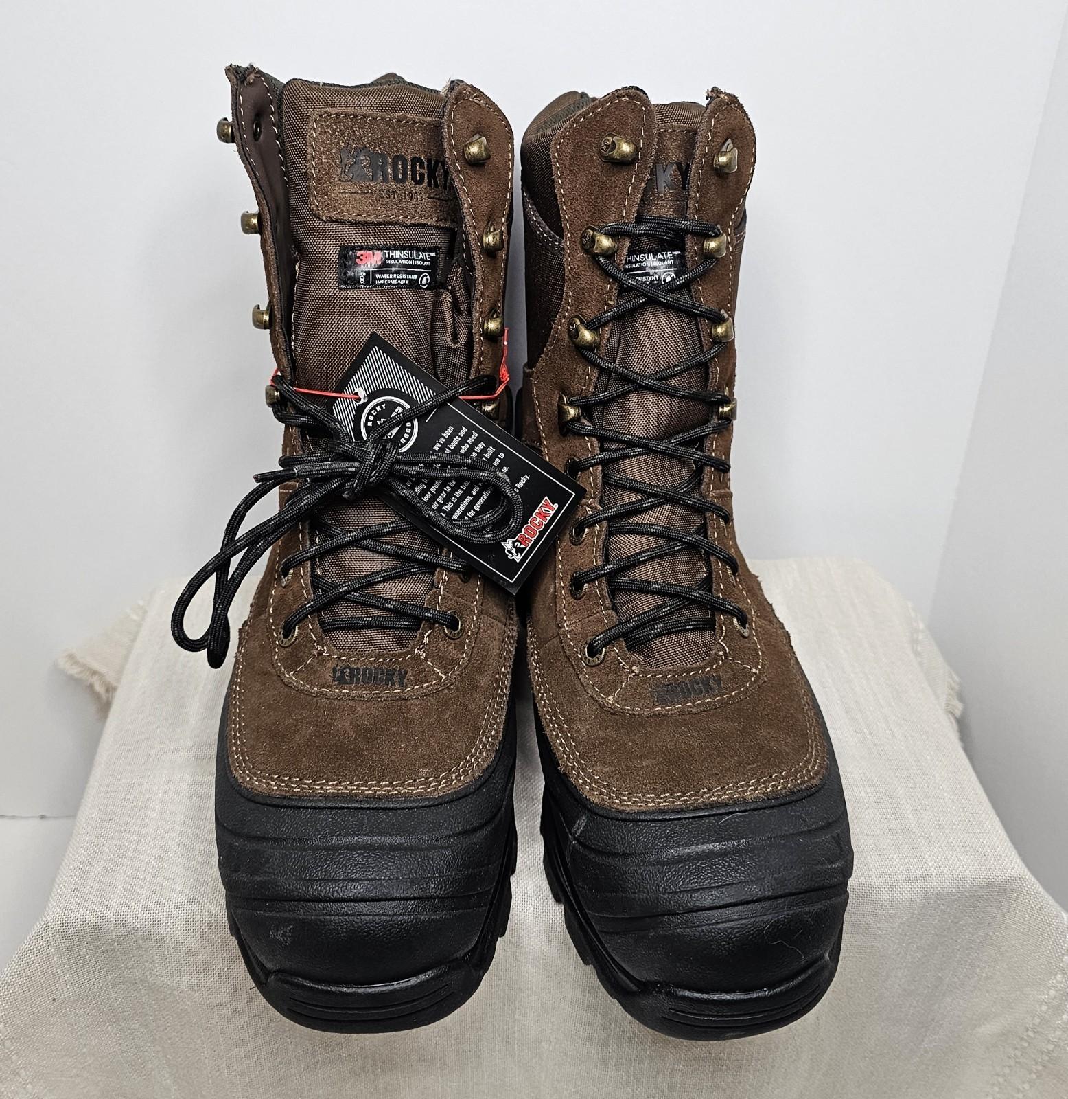 Rocky Men’s Hunting VP Lace Up Brown Boots 8W