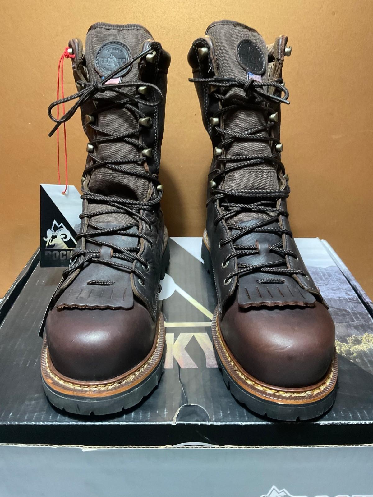 Rocky Boots RKK0399 Elk Stalker US Men’s Size 9M NEW IN BOX  Excellent Boots NEW