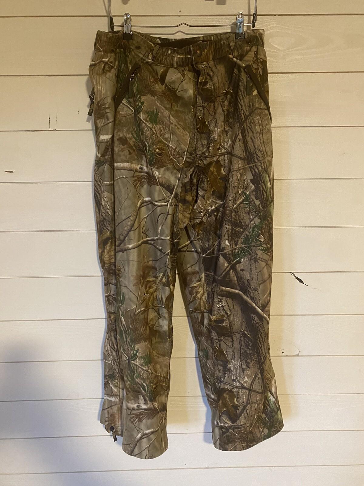 Men’s XL ROCKY Realtree AP Camo Silent Hunter Insulated Pants Zipper Leg Large L