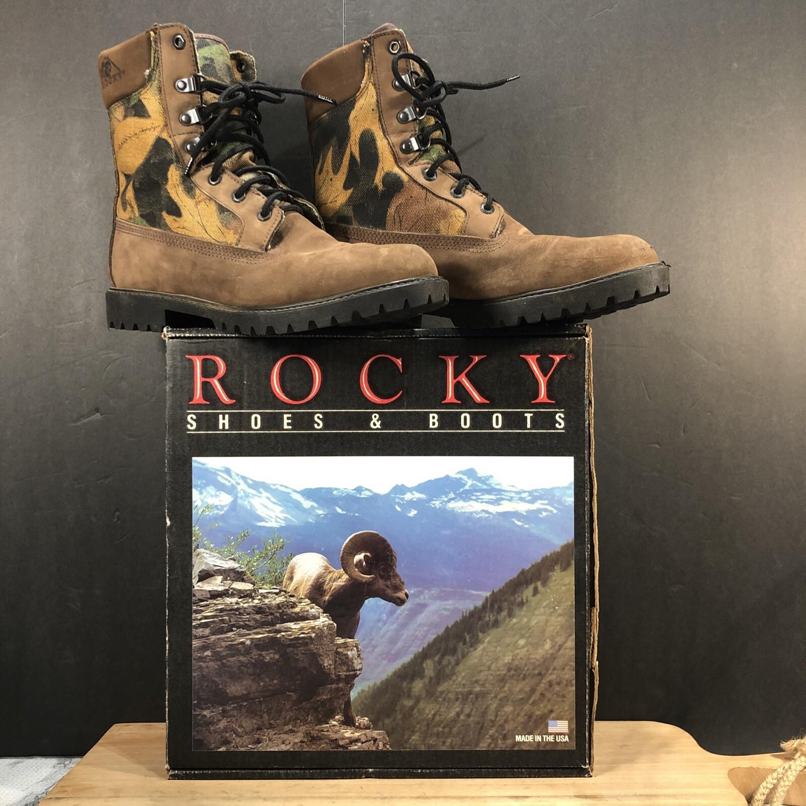 Rocky Men’s Camo Boots RB788 Leather / Synthetic Size 10 MW