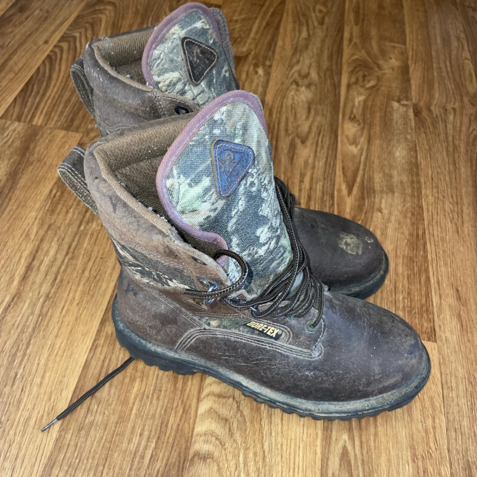 Rocky Prohunter Gore-Tex 800 gram Thinsulate Boots Camouflage Size 7.5 W RB9123