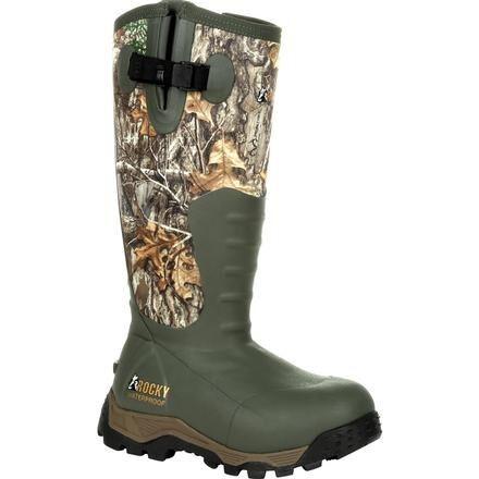 Rocky Women’s Sport Pro 1200G Insulated Rubber Outdoor Boot Realtree Edge – RKS0