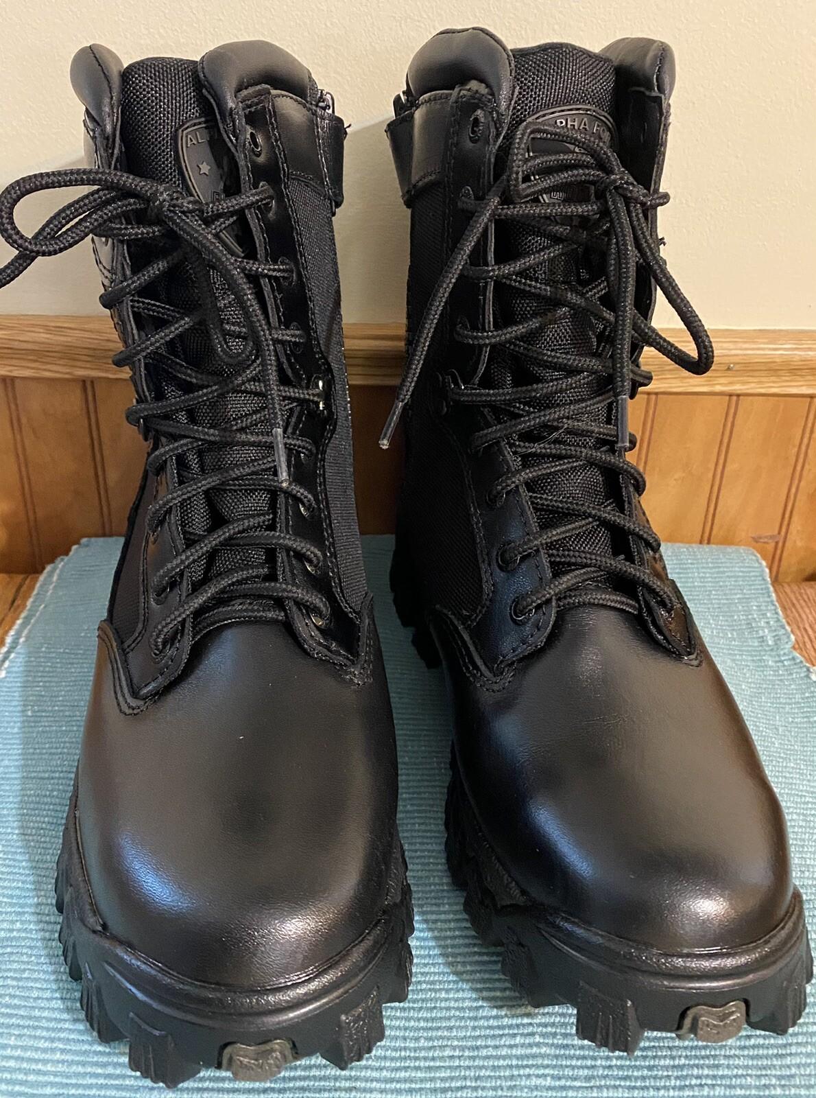 NWOT ROCKY ALPHA FORCE ZIPPER WATERPROOF PUBLIC SERVICE BOOTS FQ0002173 Size 8W