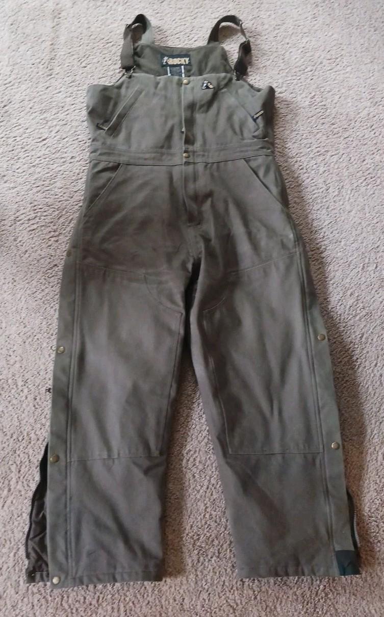 Rocky Waterproof Insulated Bib Overalls for Cold Weather Lg Pre-owned Nxt to New