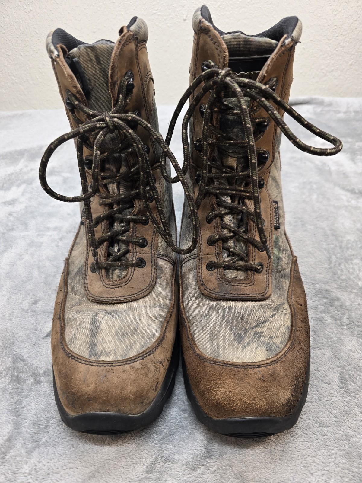 Rocky 8″ Hunting Camo Boots Mens 12M Brown 800G Thinsulate Waterproof