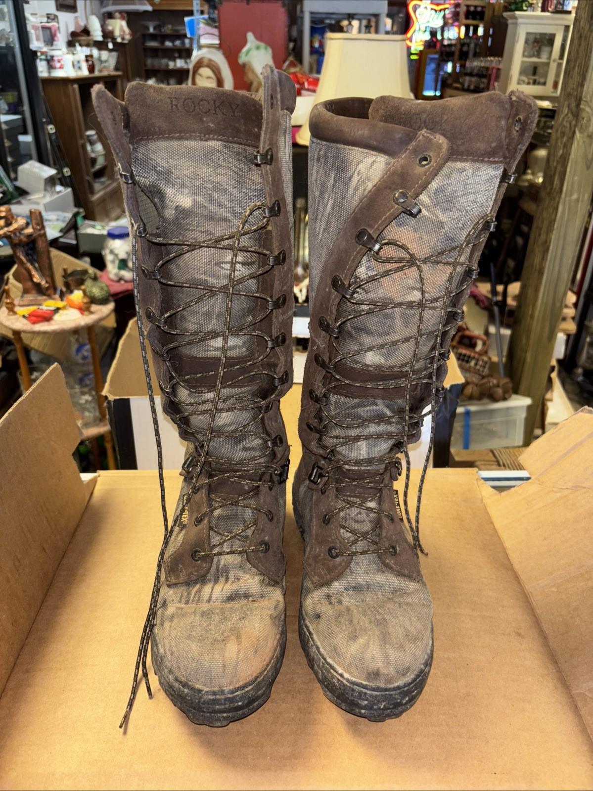 Rocky Hunting Camouflage  Boots GORE-TEX  Size 9M See Pics