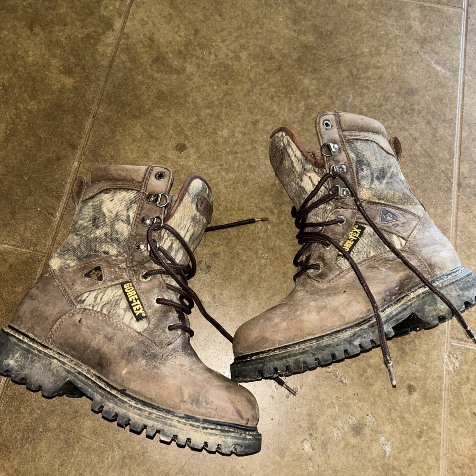 Rocky Womens Size 6.5M Boots Ranger Style 4221 Waterproof Camo Leather Gore Tex