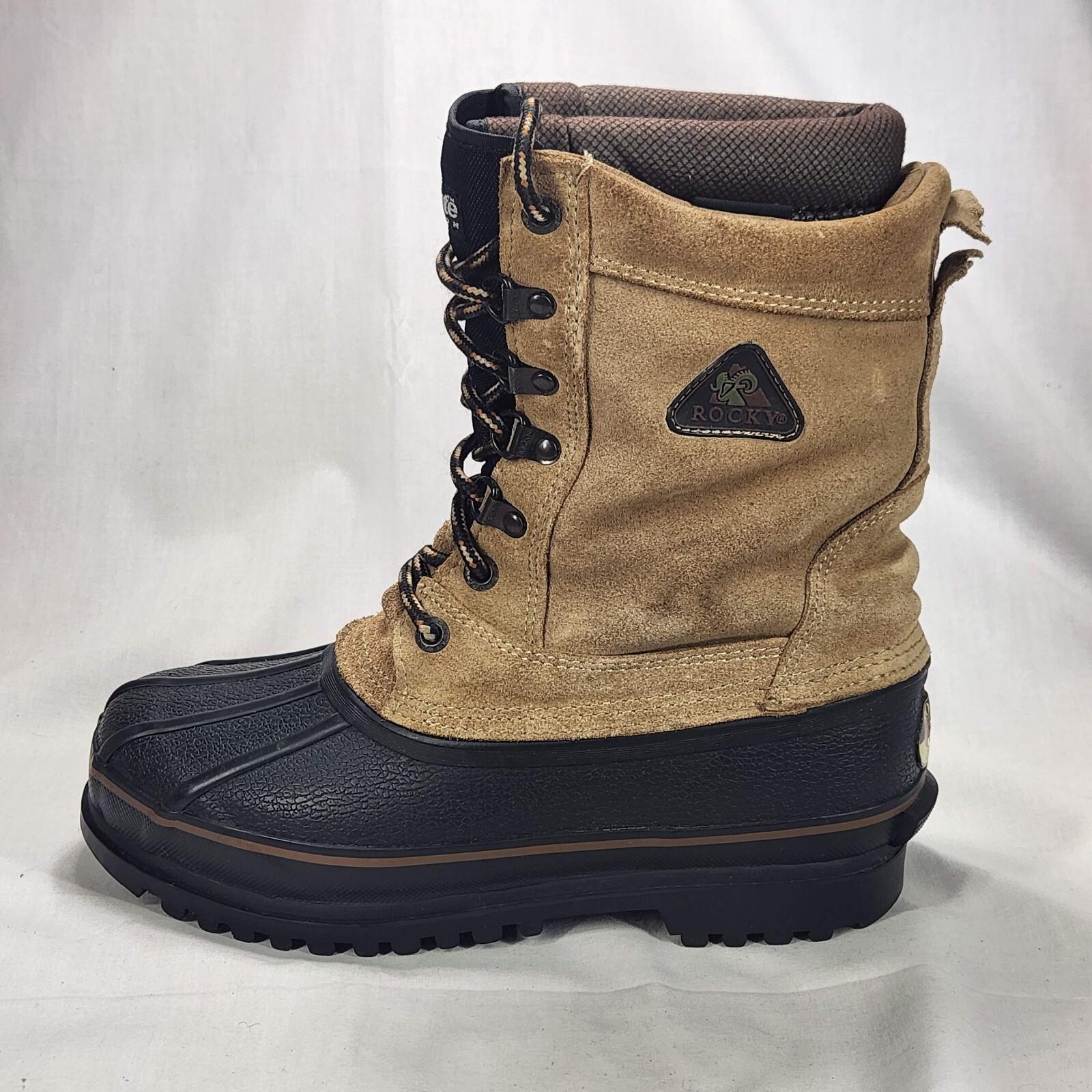 Rocky Thinsulate Ultra Insulated Winter Waterproof Hunting Boots #7856 Men’s 8M