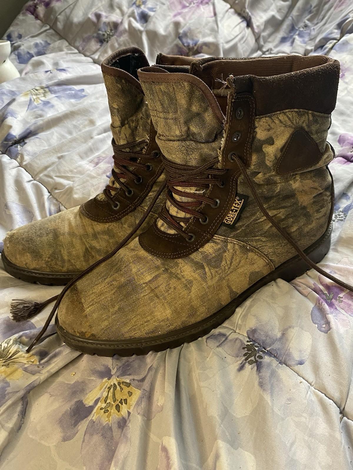 Vintage 90s Rocky ProHunter 944 Gore-Tex Camo Hunting Boots Made USA  Men’s 14mw