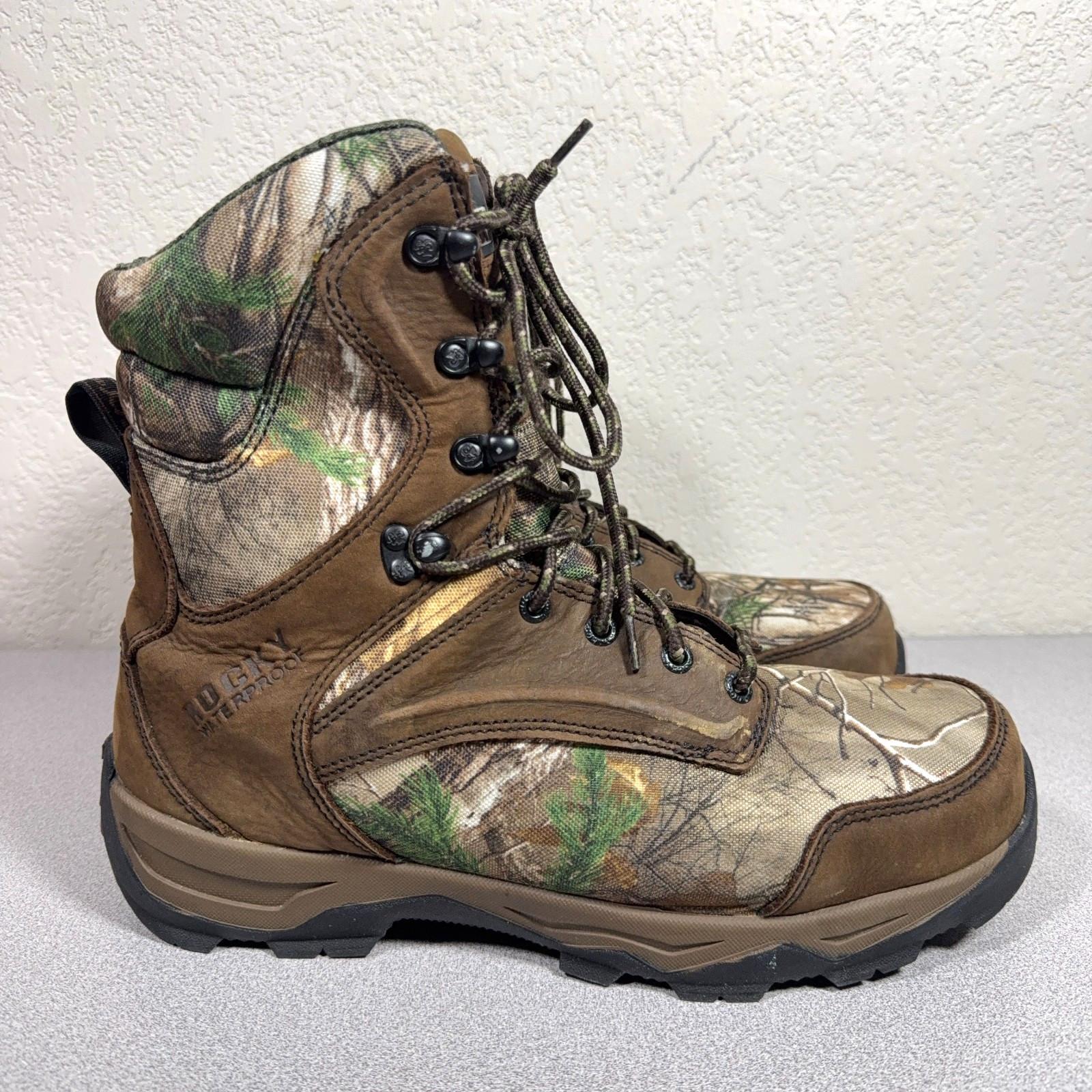 Rocky Mens 8 M Retraction Waterproof 800G Insulated 9″ Outdoor Hunting Boots