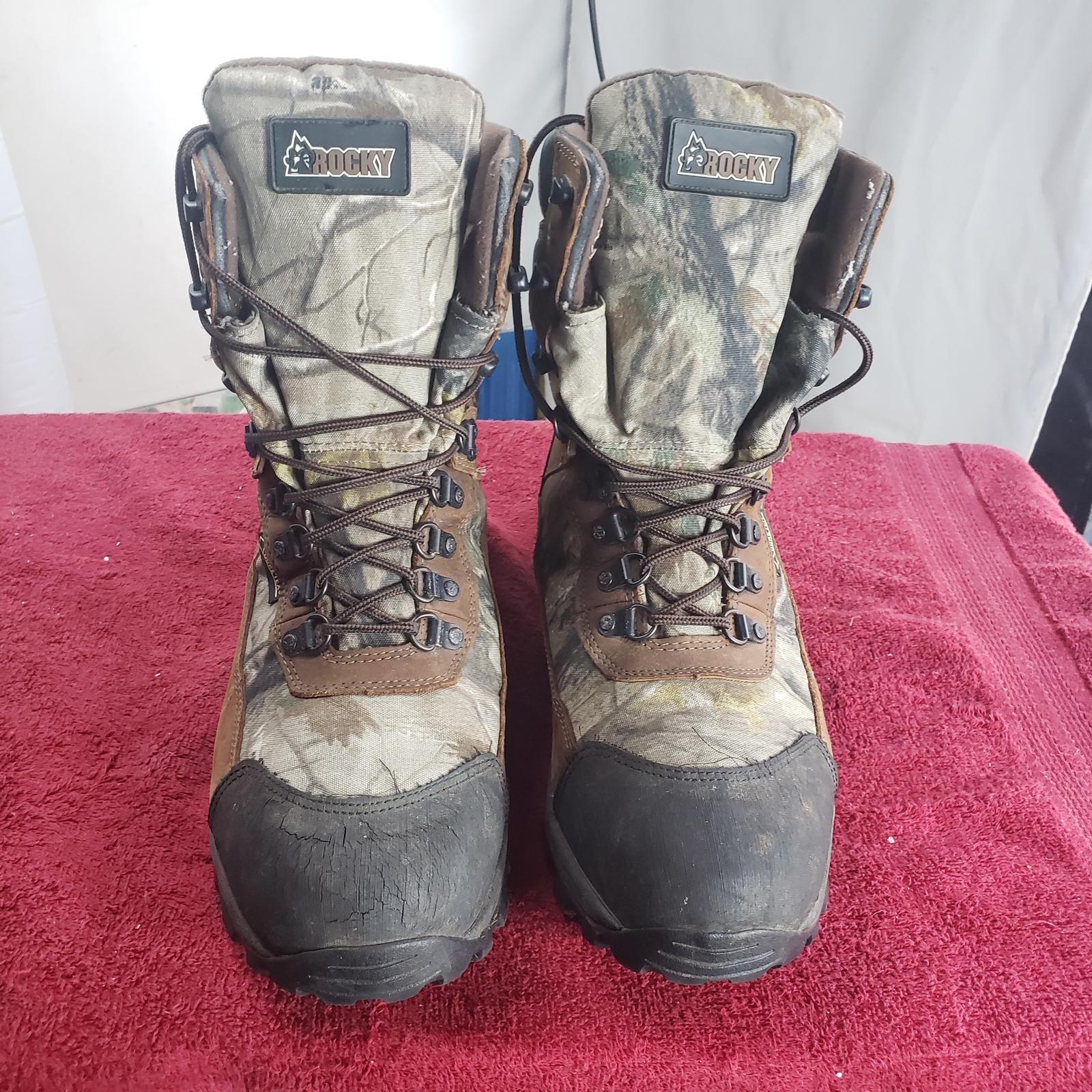 Rocky Camouflage Boots Mens Insulated Hunting Hiking Size 11.5