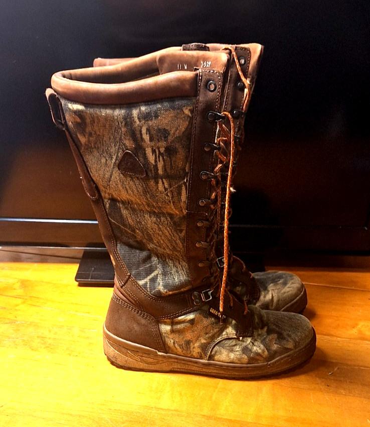 Rocky 7529 Gore-Tex Camo Hunting Boots Mens 11W Wide Waterproof Made USA