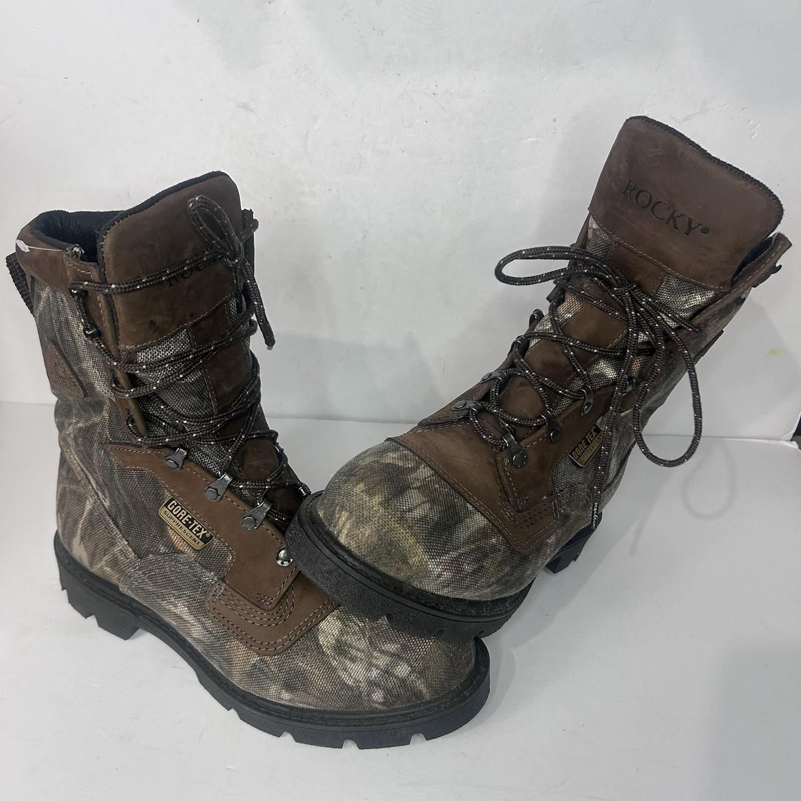 Rocky Bobcat Gore-Tex Thinsulate Waterproof Camo Hunting Boots 600g Men’s Size 8
