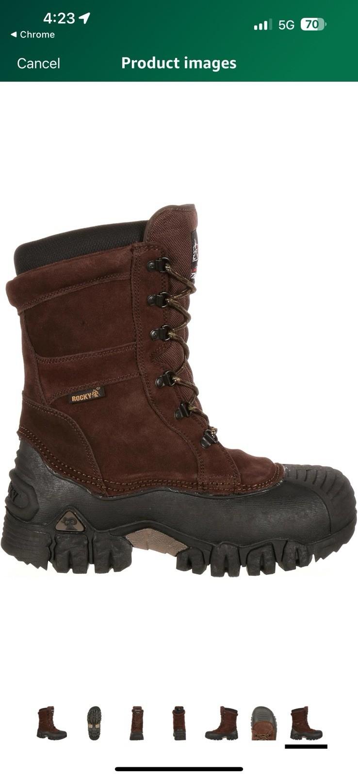 ROCKY 3m Thinsulate Boots Water Resistant  Men’s Size 11 NEW